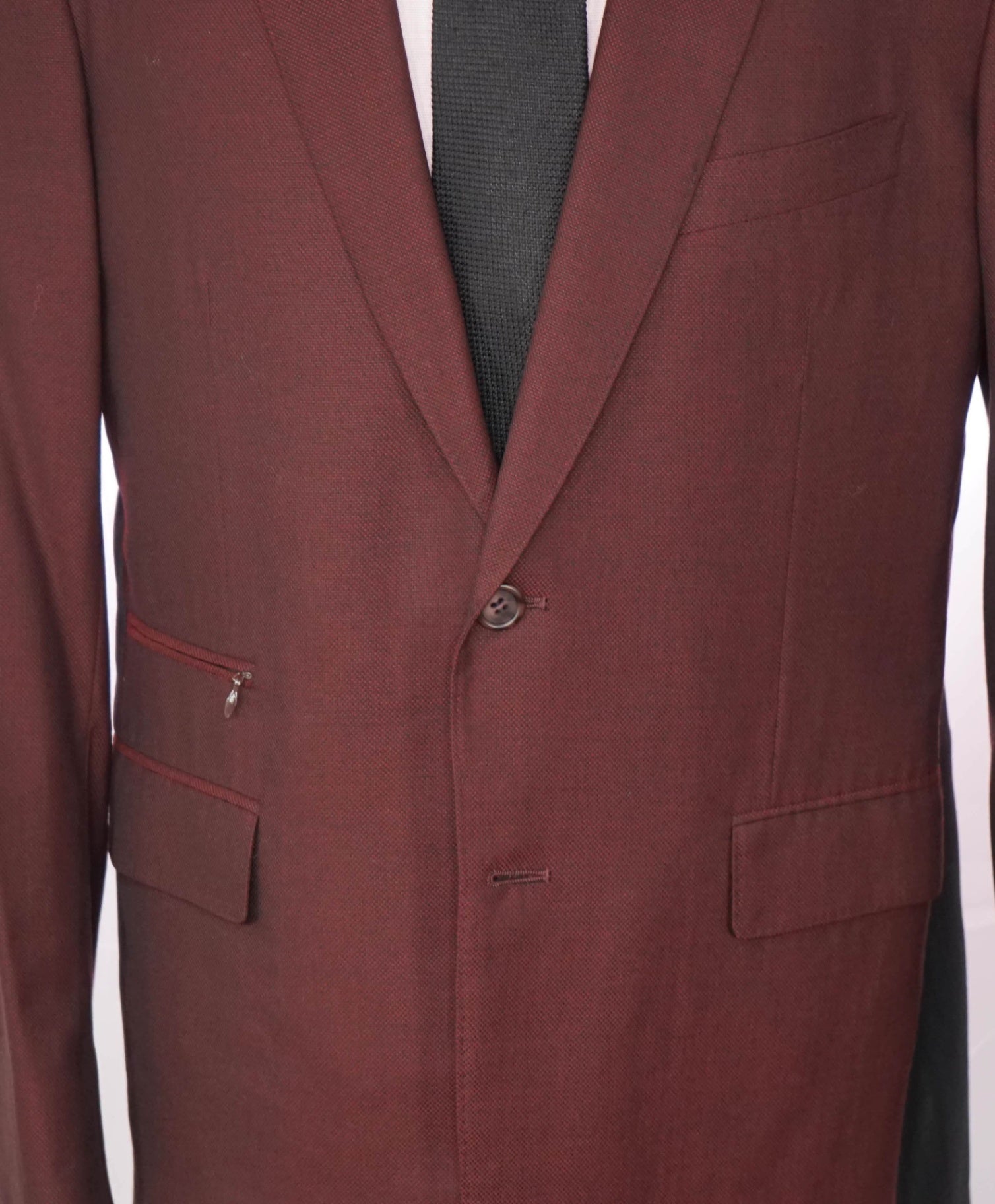 $5,950 DAVID AUGUST - *Made For MLBs Brandon League* Burgundy Blazer -42R