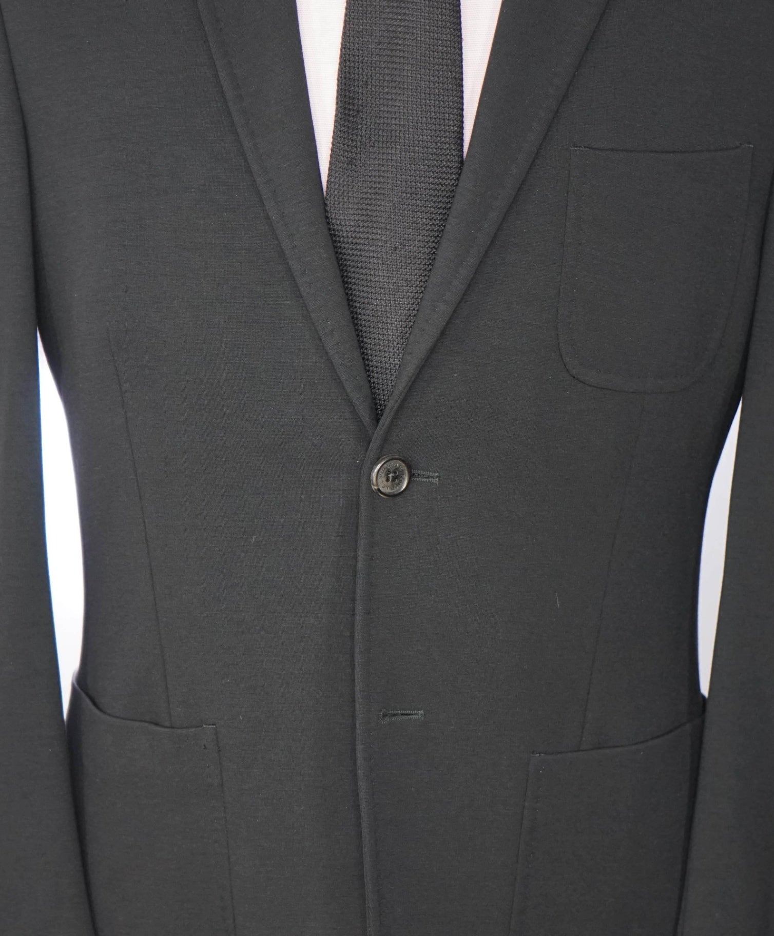 NEIL BARRETT - Black Viscose/Polyamide/Viscose Blazer - 38 Skinny Fit