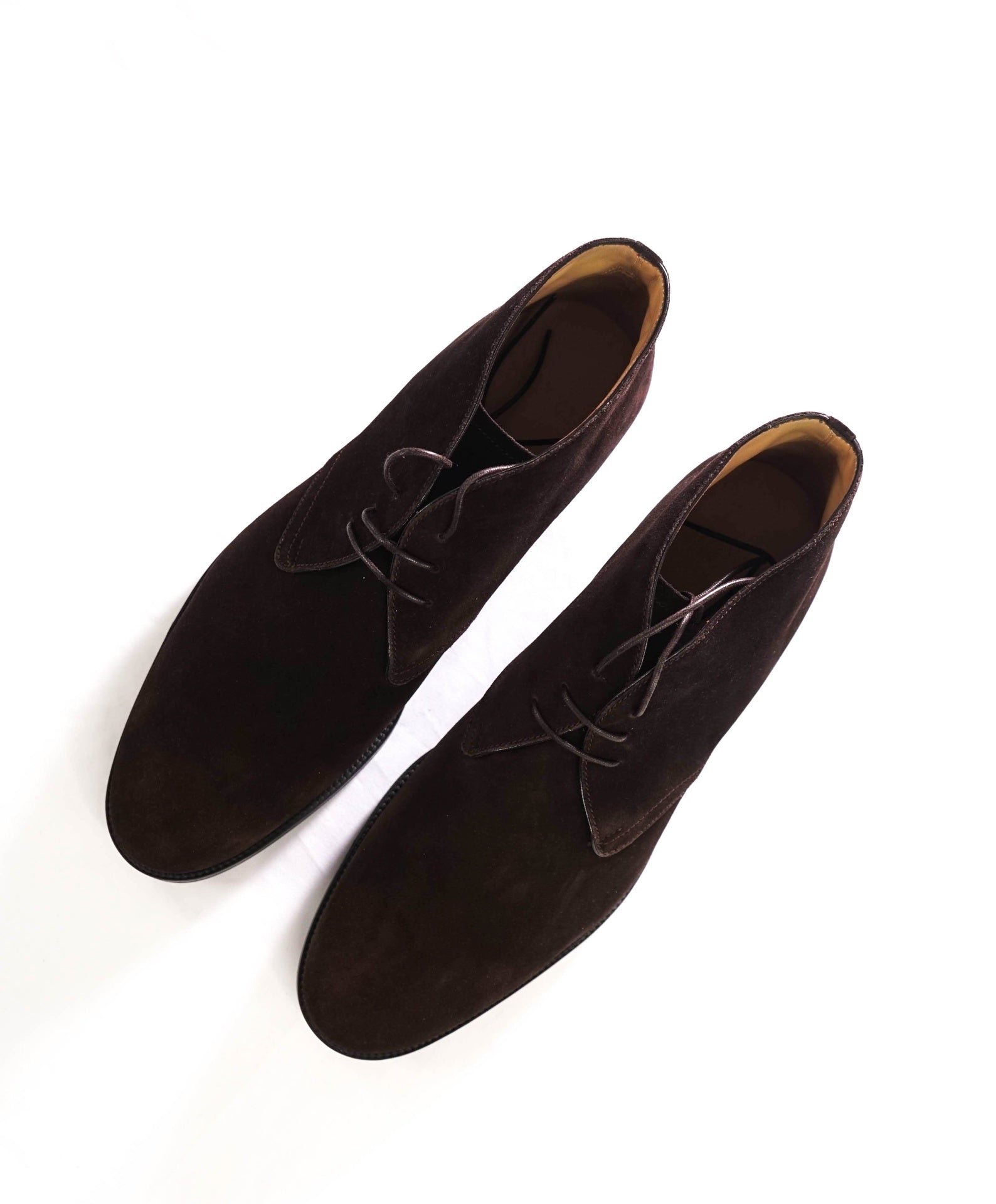 $1,195 BALLY - Brown Suede Chukka Boots - US 12.5 D (11.5UK)