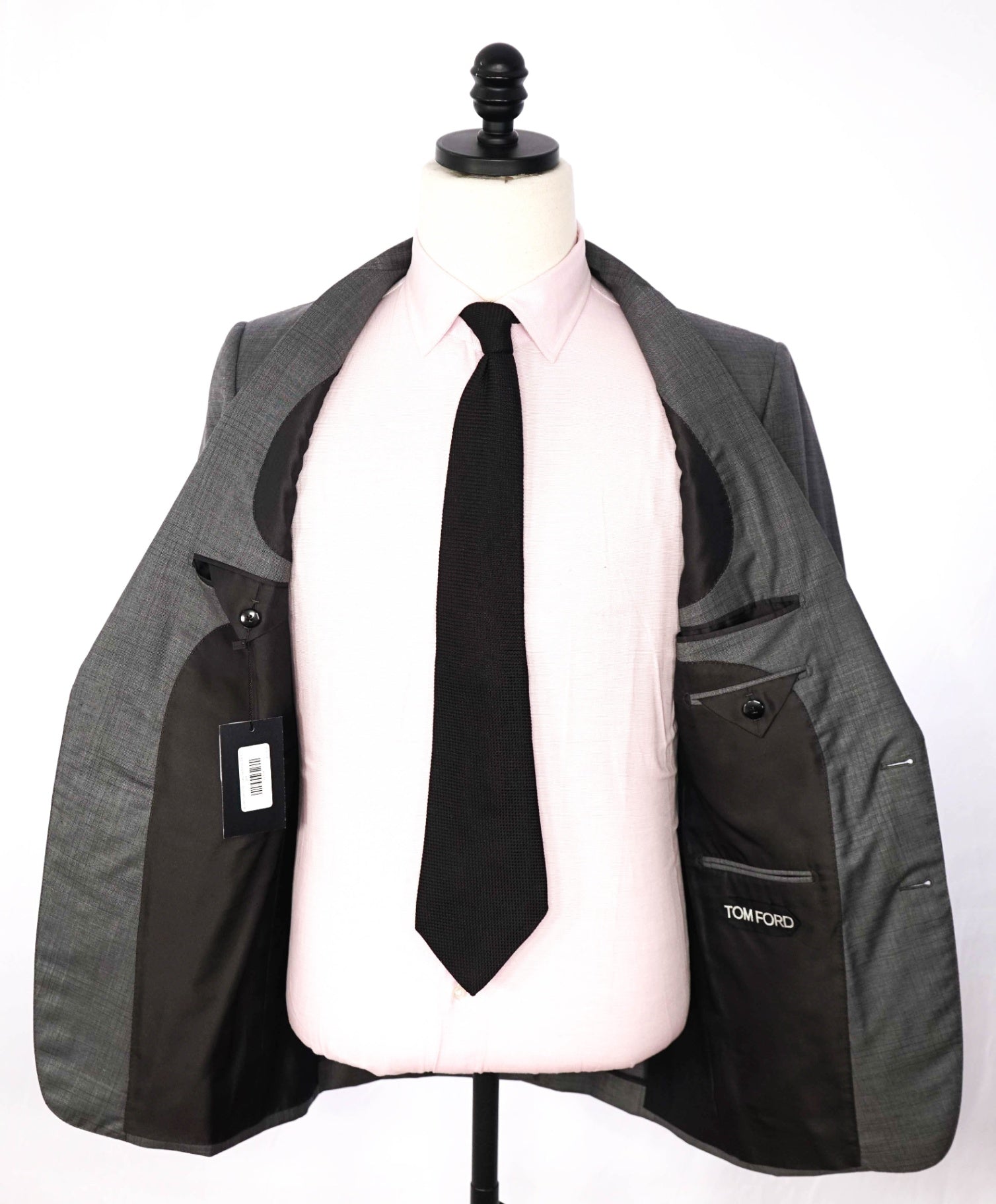 $5,490 TOM FORD - Gary Plaid Wool/Silk "BASE E" Suit - 36R