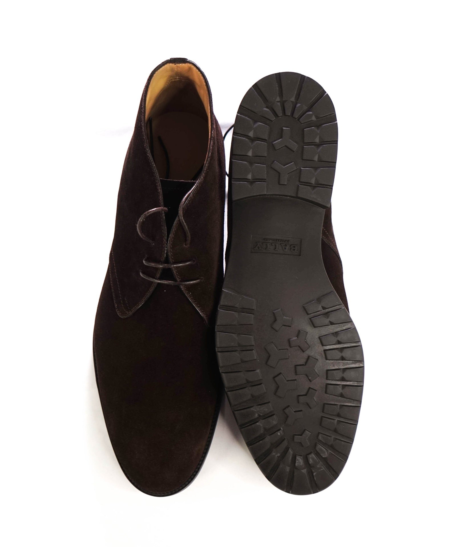 $1,195 BALLY - Brown Suede Chukka Boots - US 12.5 D (11.5UK)