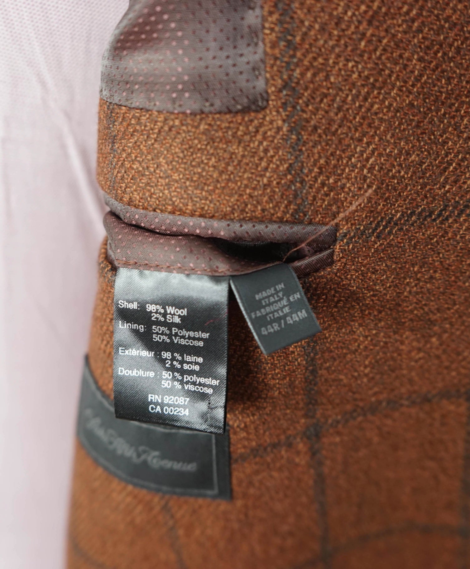 $1,295 LORO PIANA for S5A - Brown Wool/Silk Blazer - 44R