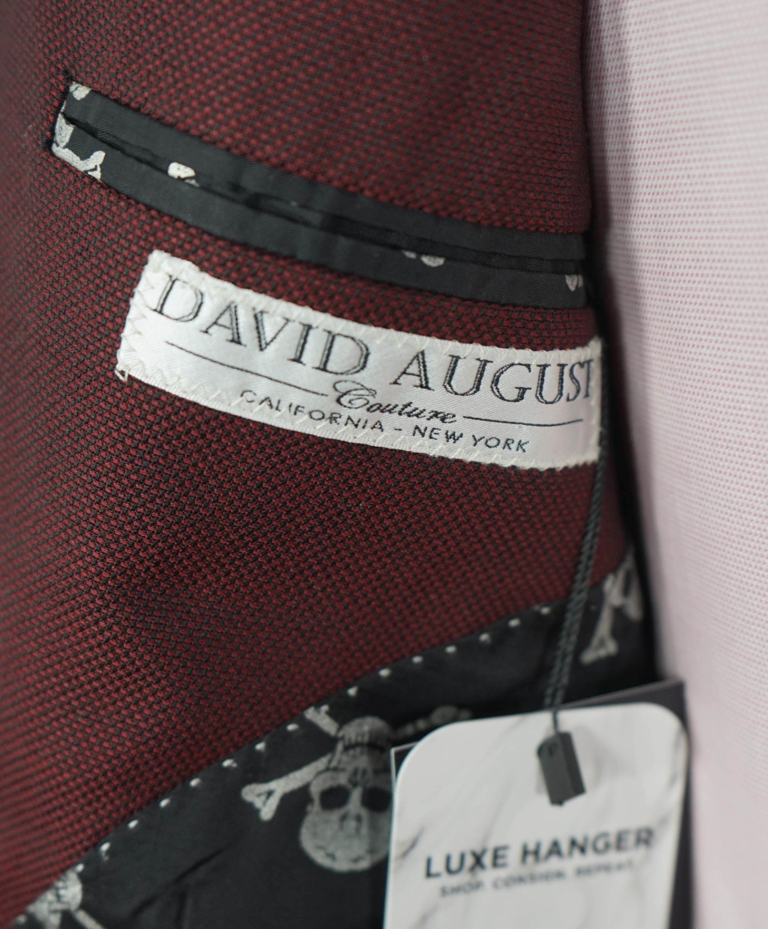 $5,950 DAVID AUGUST - *Made For MLBs Brandon League* Burgundy Blazer -42R