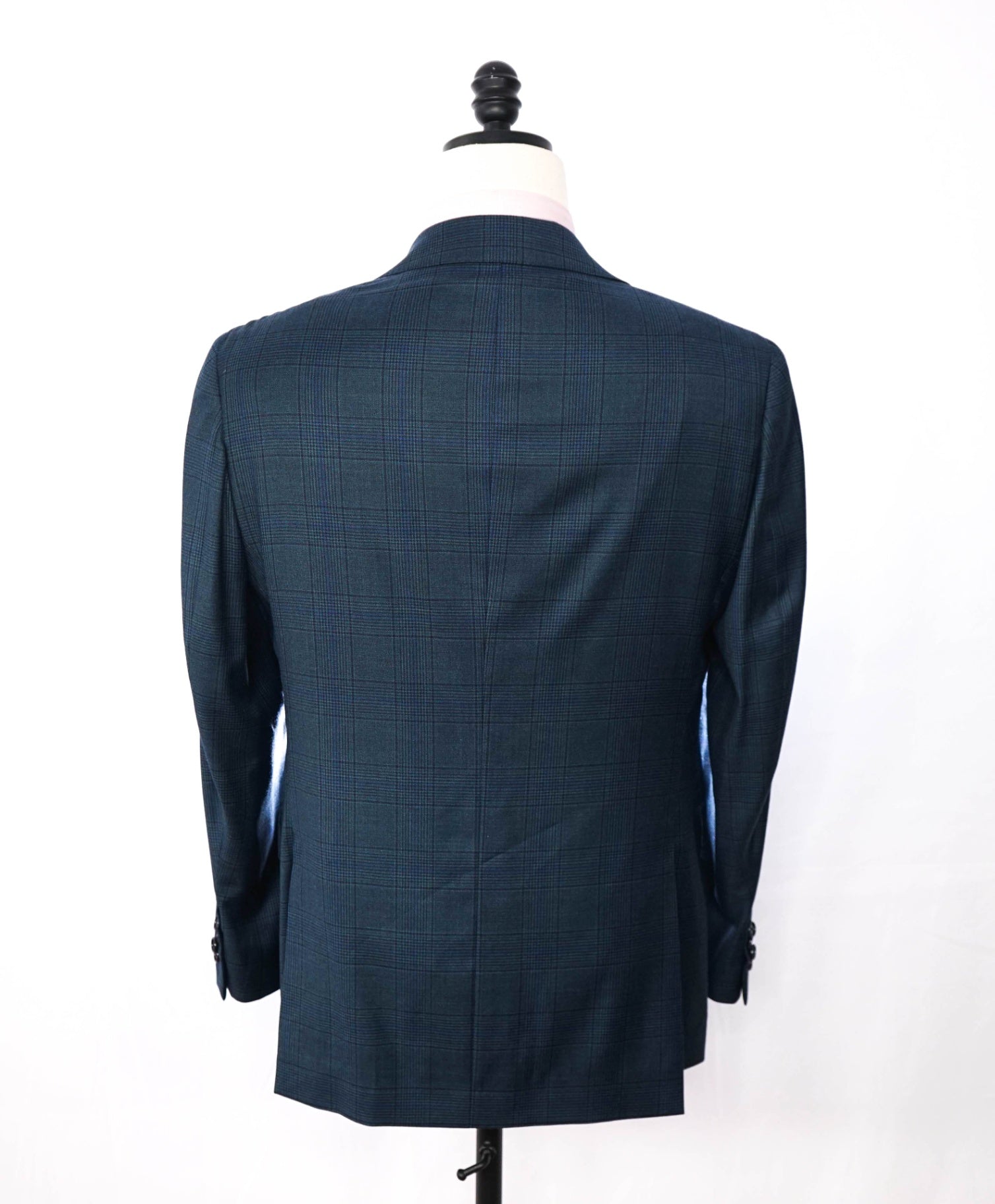 $1,295 LORO PIANA For S5A - Blue Plaid Wool Blazer - 40R
