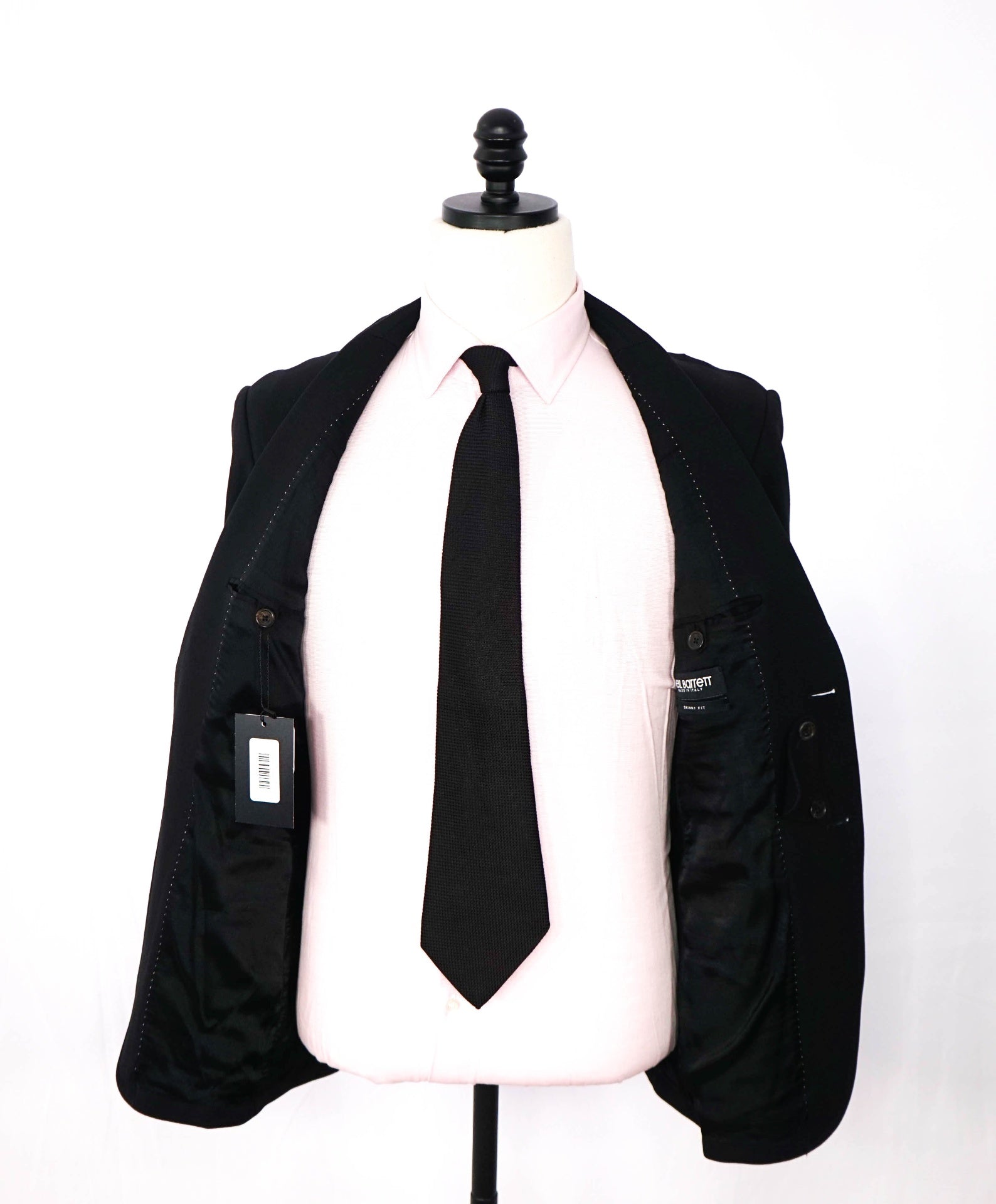 NEIL BARRETT - Black Viscose/Polyamide/Viscose Blazer - 38 Skinny Fit