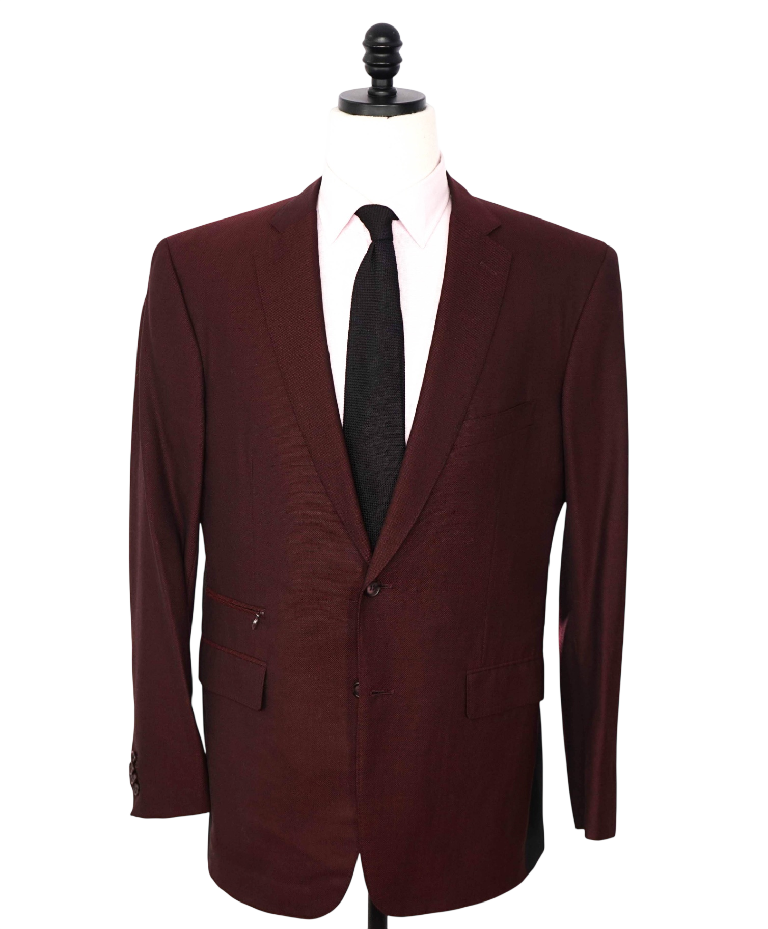 $5,950 DAVID AUGUST - *Made For MLBs Brandon League* Burgundy Blazer -42R