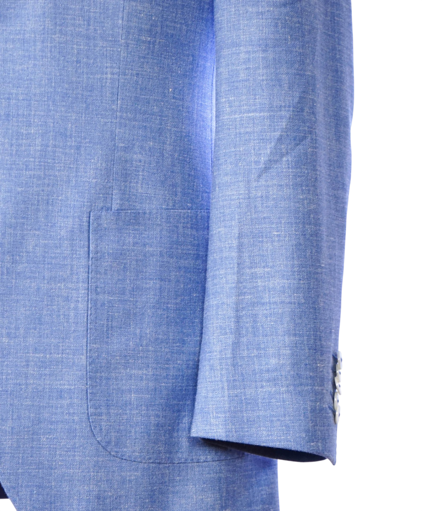 $1,395 VBC for BACK LAWRENCE - Light Blue Wool/Silk/Linen Blazer - 38R