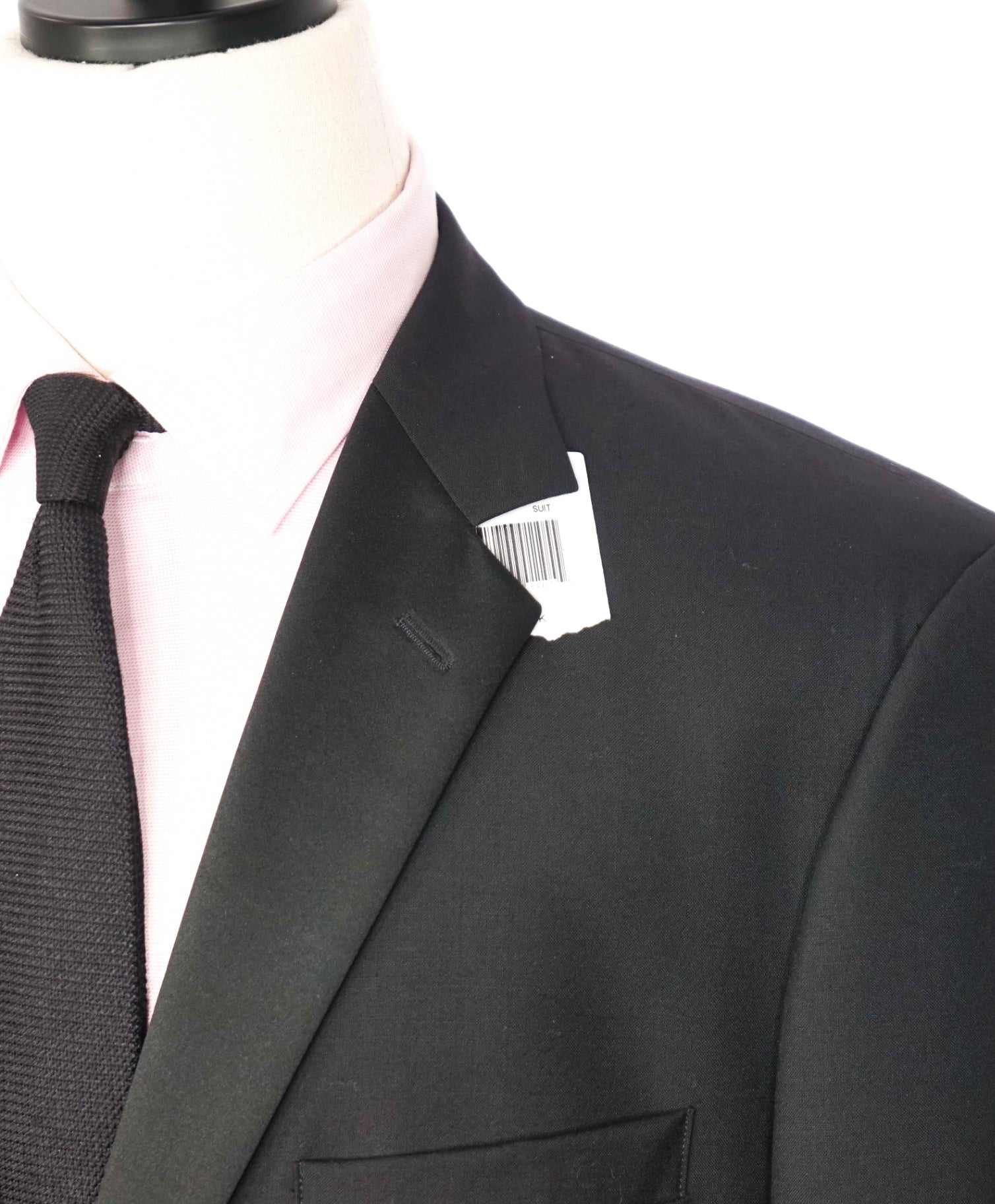LORO PIANA For SFA - Black Super 120's Wool Dinner Jacket - 44L