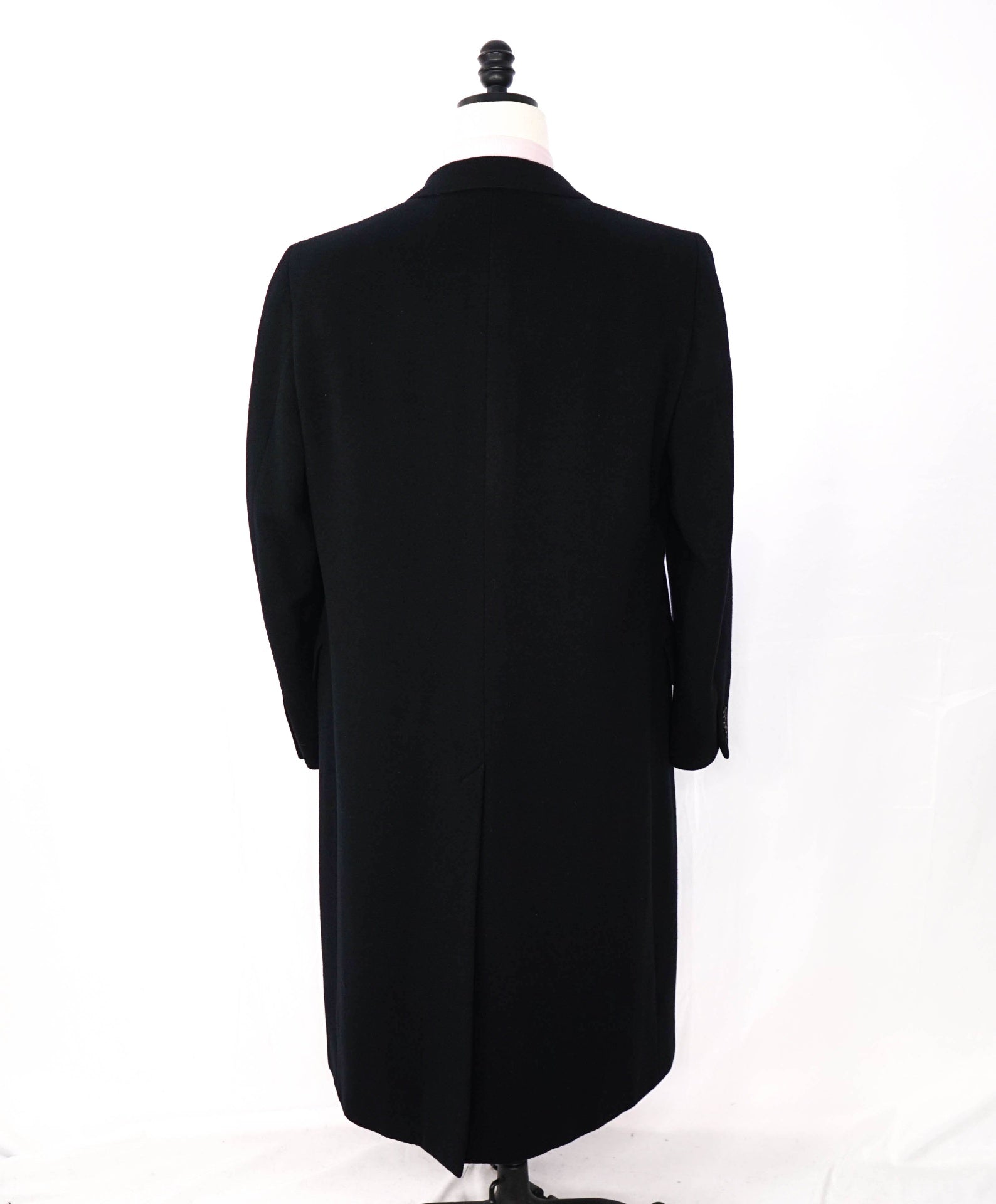$1,795 HICKEY FREEMAN - Navy Cashmere CALF LENGTH Overcoat - 42R