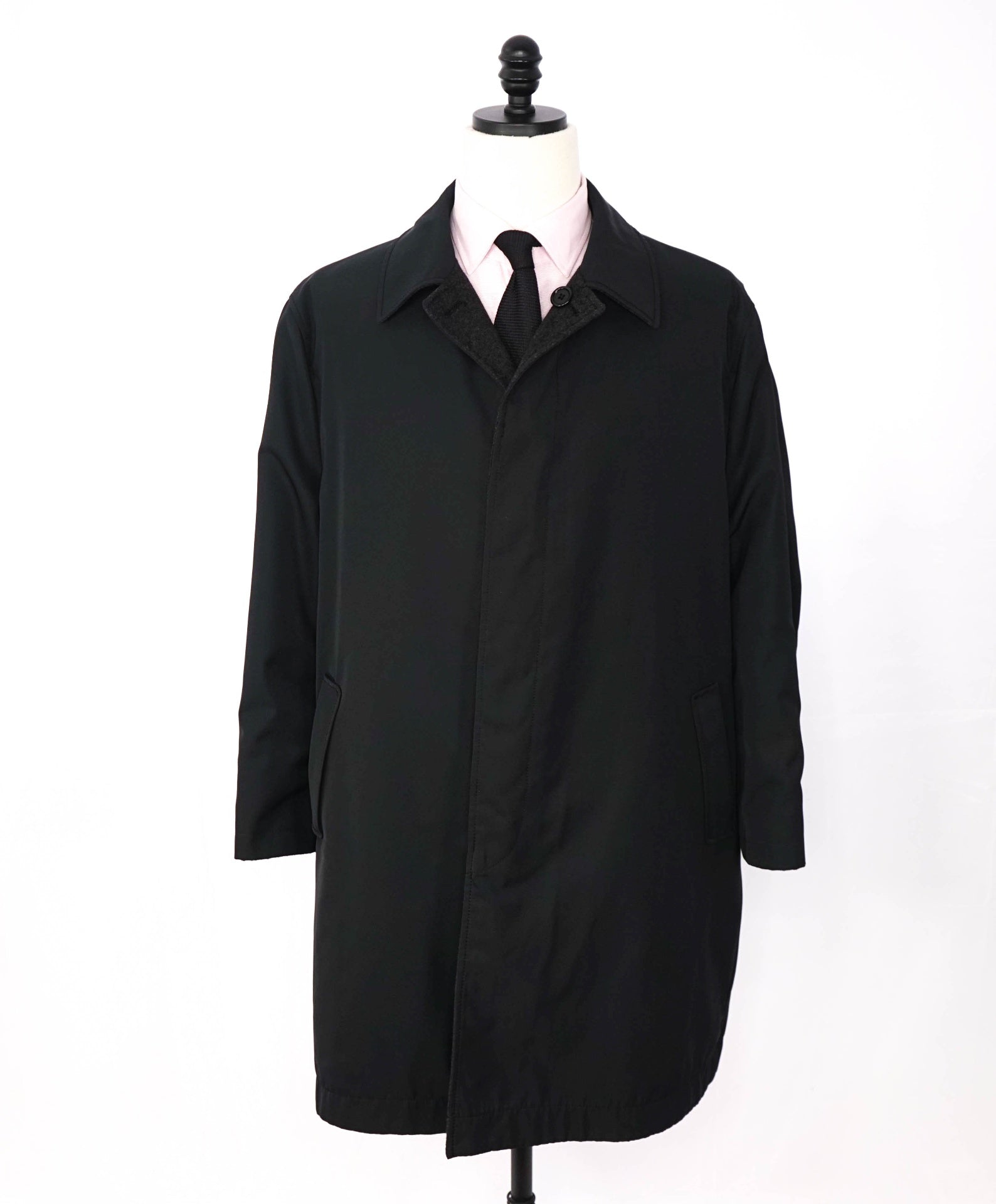 $1,195 SAKS FIFTH AVENUE - Gray Cashmere/Silk Reversible Coat - XXL