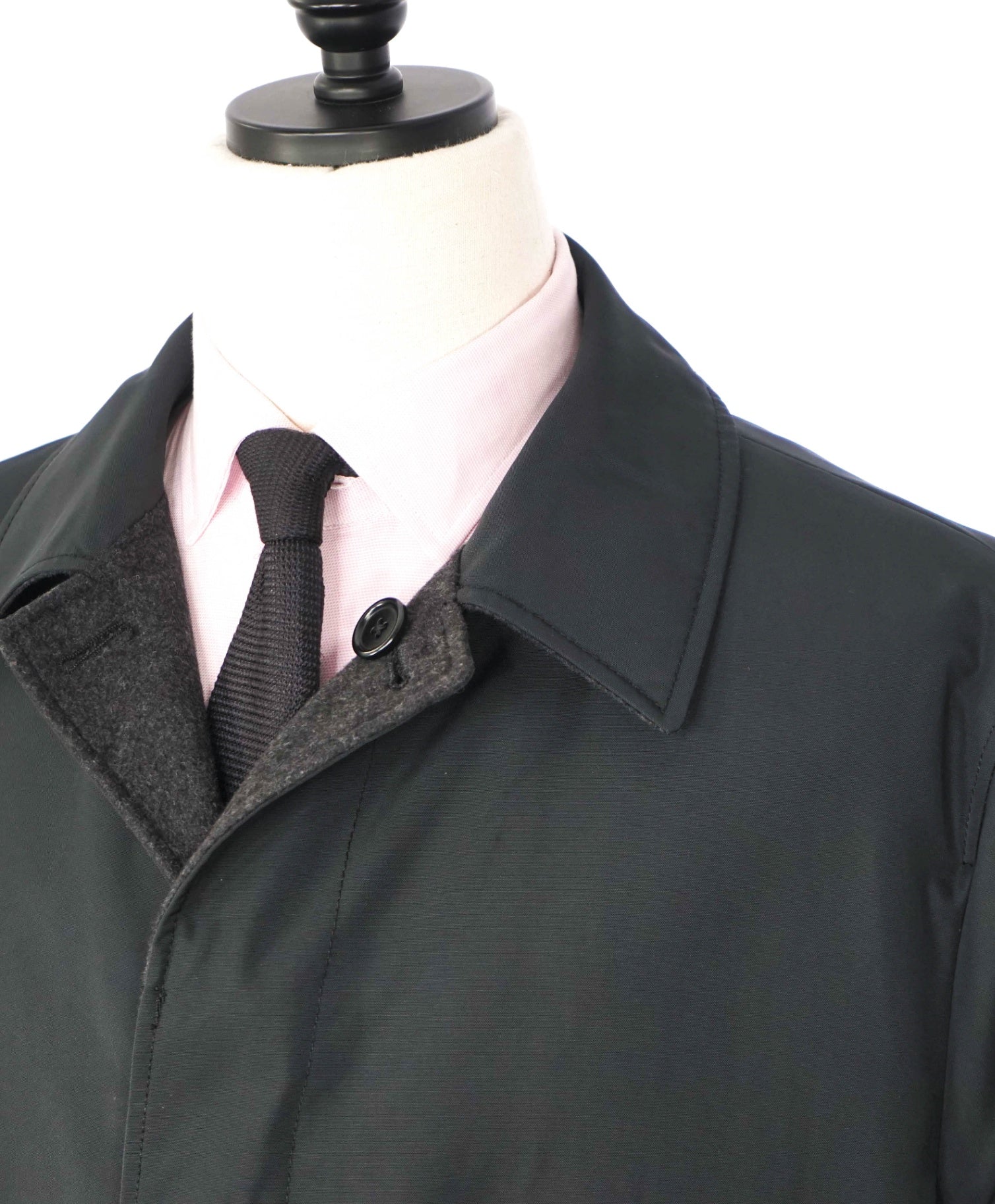 $1,195 SAKS FIFTH AVENUE - Gray Cashmere/Silk Reversible Coat - XXL