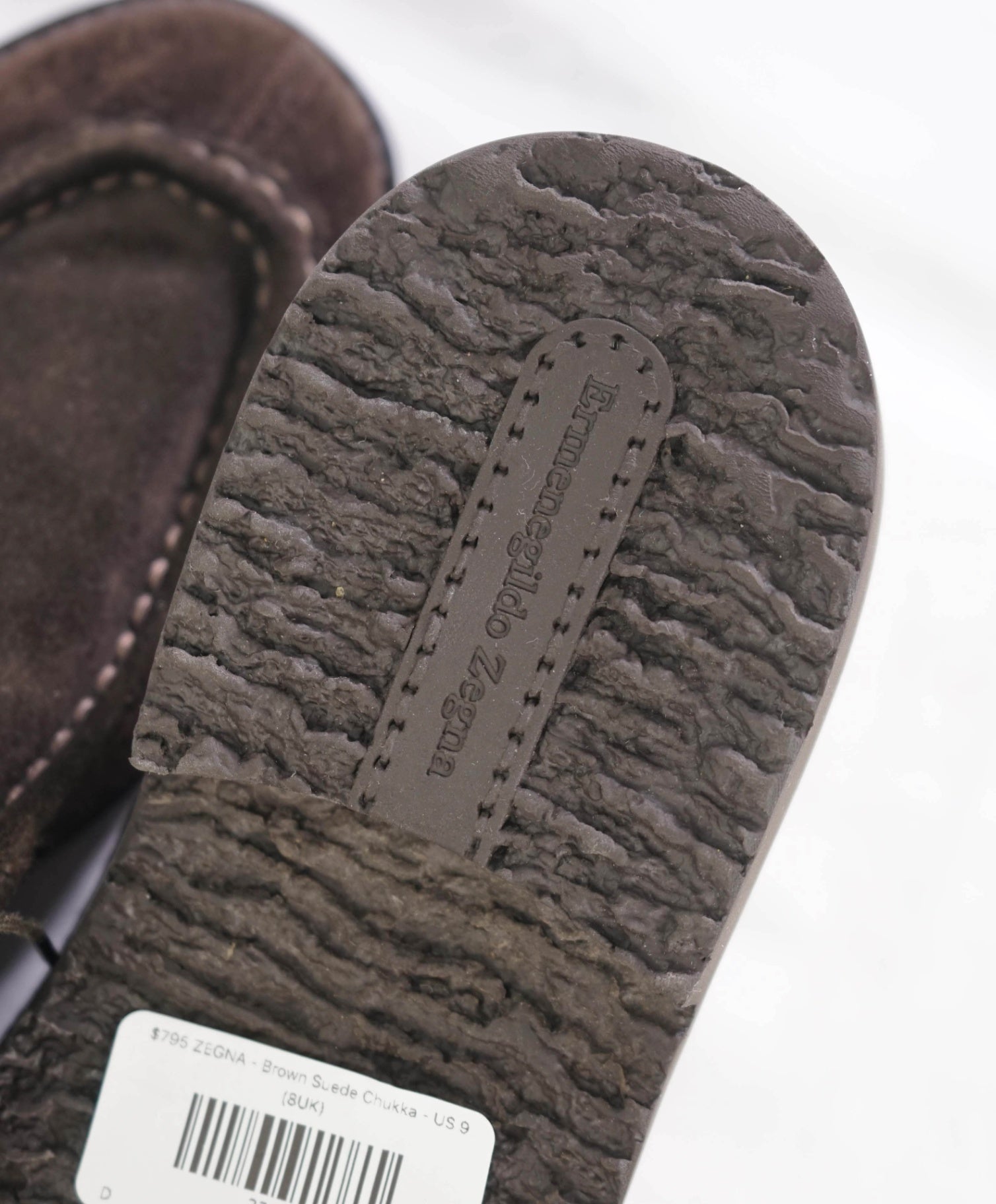 $795 ZEGNA - Brown Suede Low Chukka - US 9 (8UK)