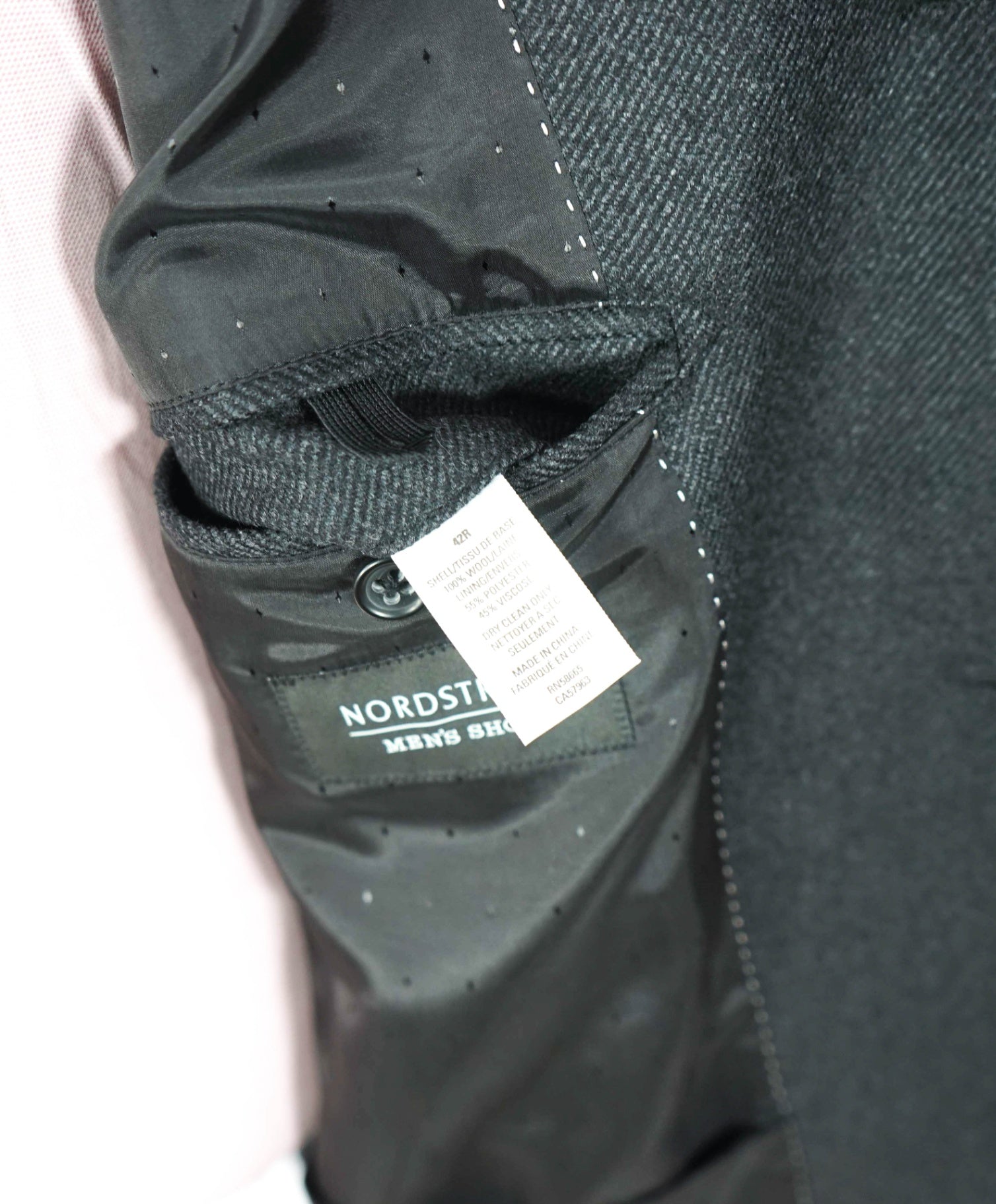 $700 NORDSTROM - Gray Wool Overcoat - 42R
