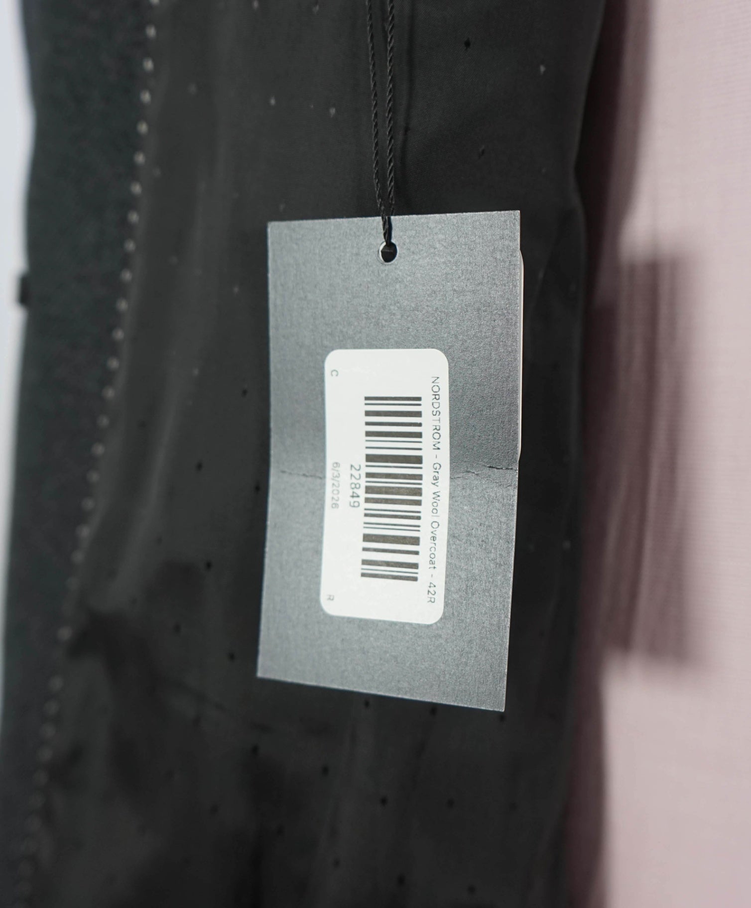 $700 NORDSTROM - Gray Wool Overcoat - 42R