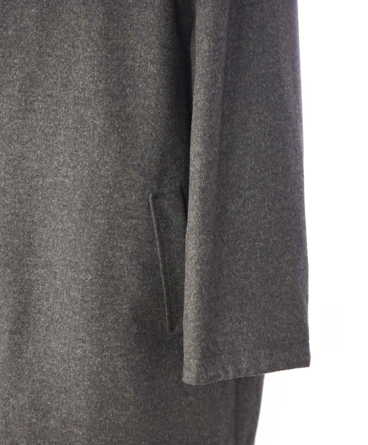 $1,195 SAKS FIFTH AVENUE - Gray Cashmere/Silk Reversible Coat - XXL