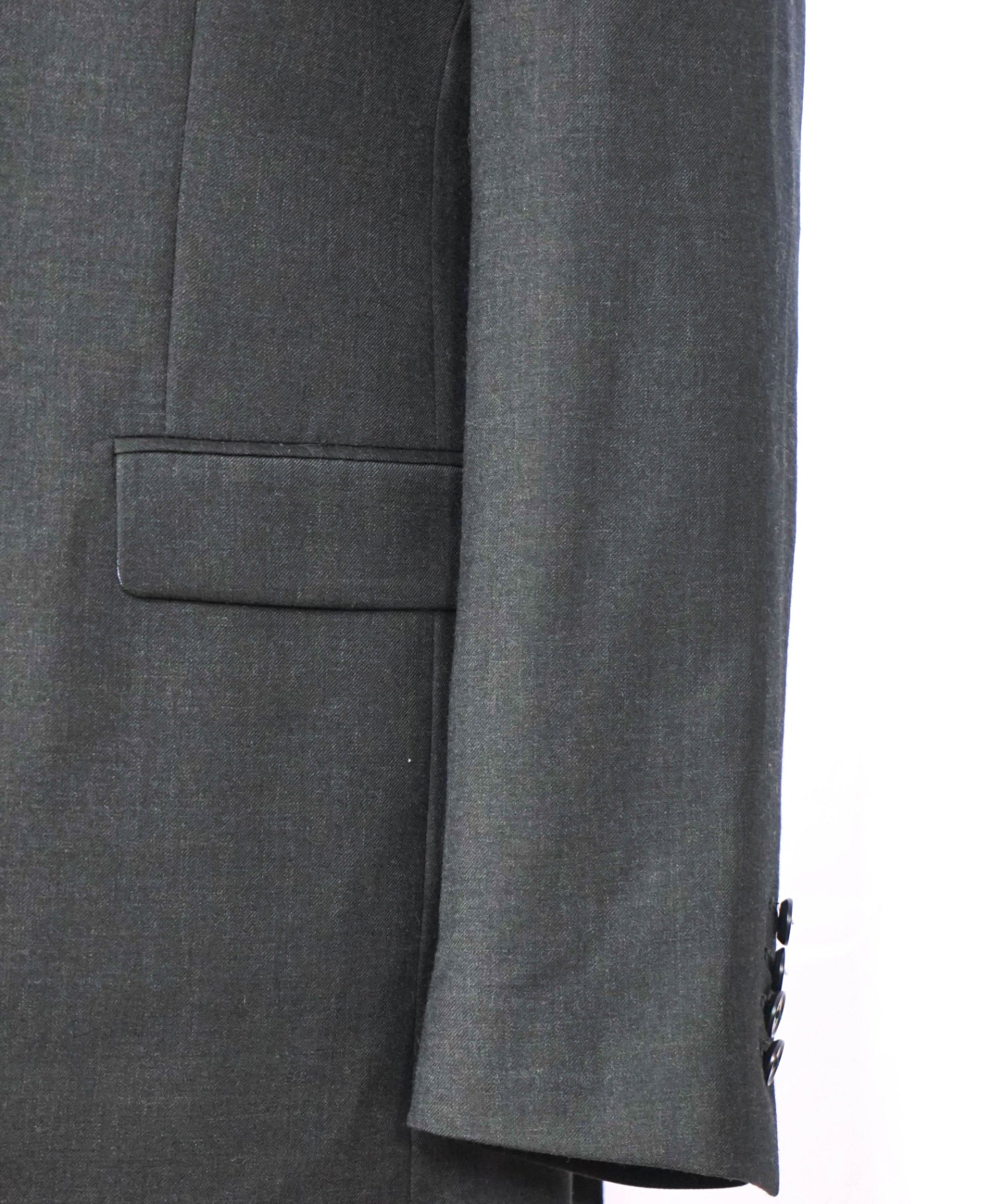 $420 CHARLES TYRWHITT - Solid Gray Super 110 Wool Blazer - 40L