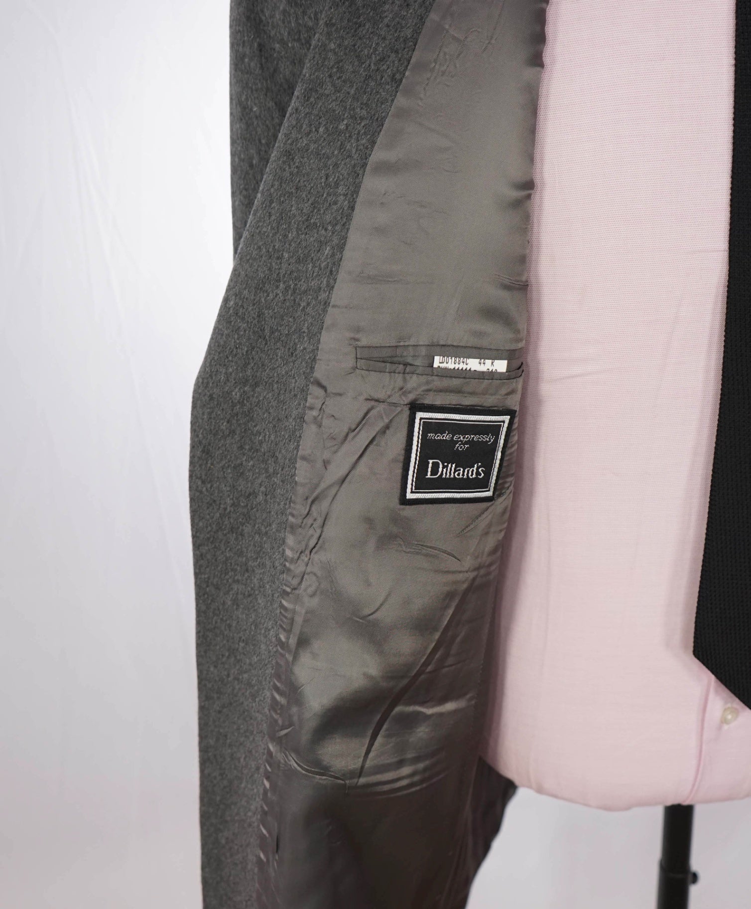 $795 RALPH LAUREN - VINTAGE Gray 100% Cashmere Blazer - 44R