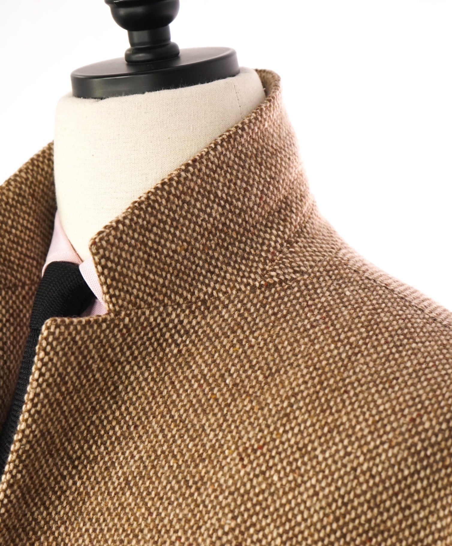 $7,800 KITON - Brown Cashmere Textured Overcoat Coat - 42 US