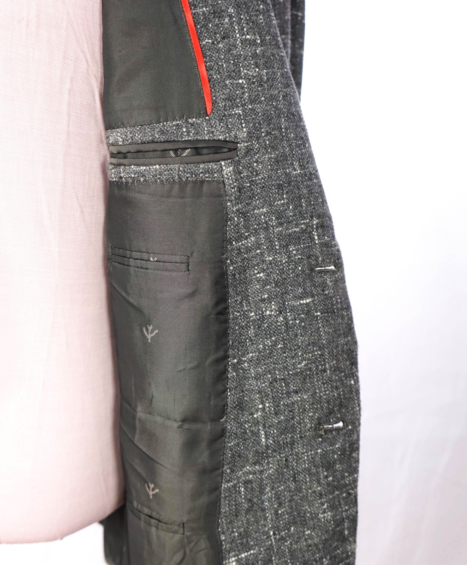 $4,695 ISAIA - Gray Silk/Wool/Cashmere Fleck Sport Coat - 42R