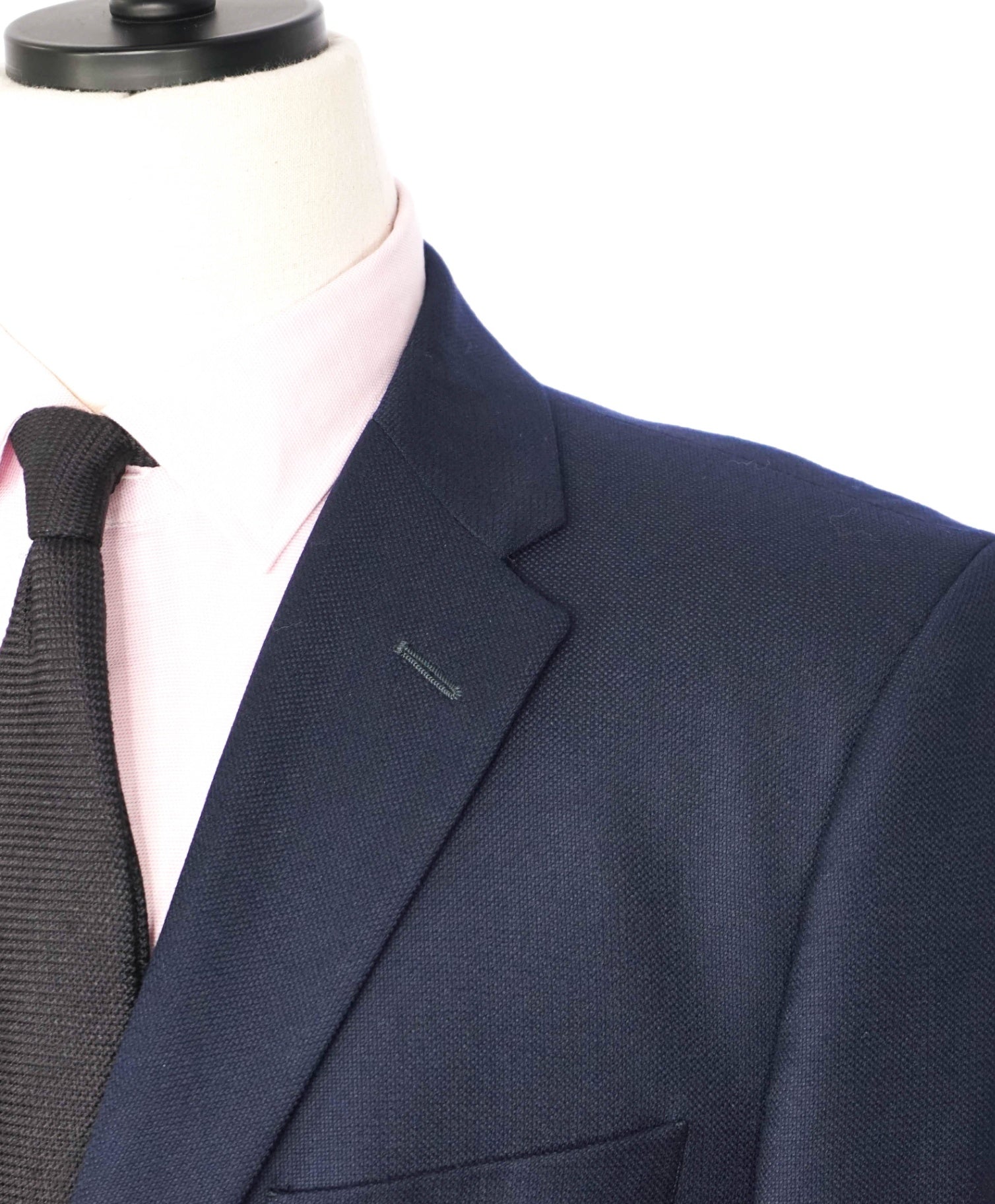 $798 LORO PIANA For  SFA - Navy Blue Woven Wool Blazer - 42R