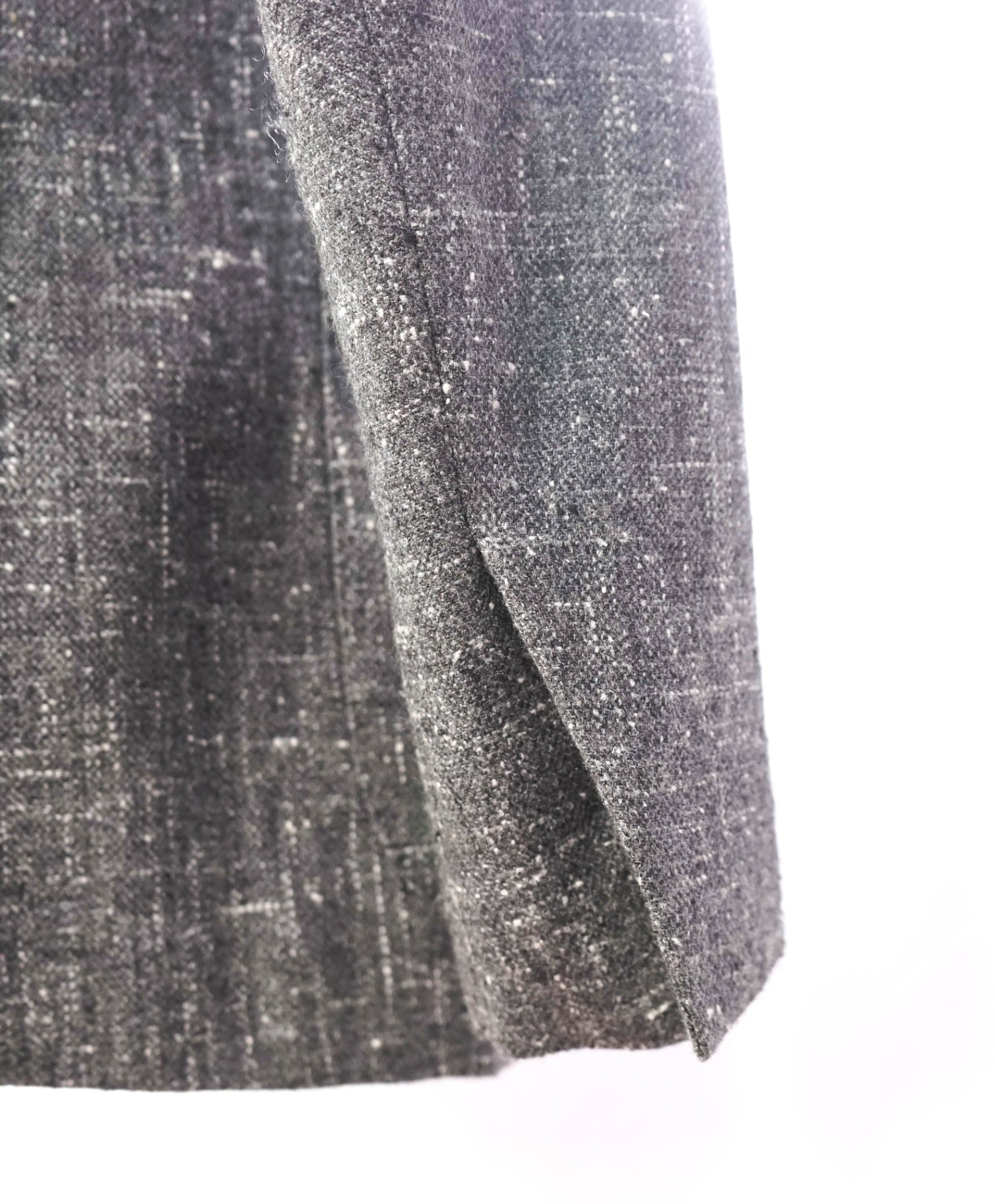 $4,695 ISAIA - Gray Silk/Wool/Cashmere Fleck Sport Coat - 42R