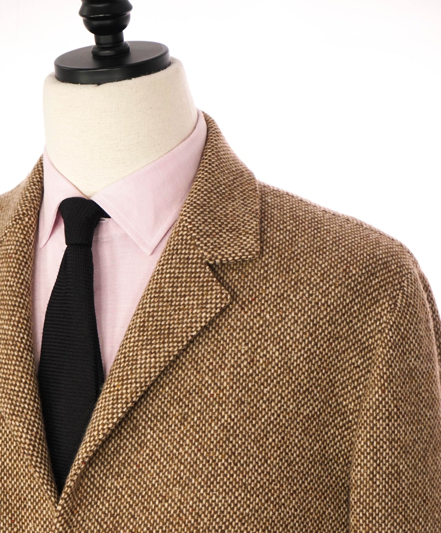 $7,800 KITON - Brown Cashmere Textured Overcoat Coat - 42 US