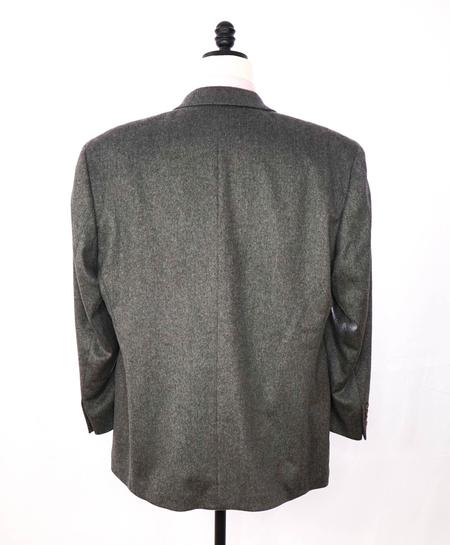 $795 RALPH LAUREN - VINTAGE Gray 100% Cashmere Blazer - 44R