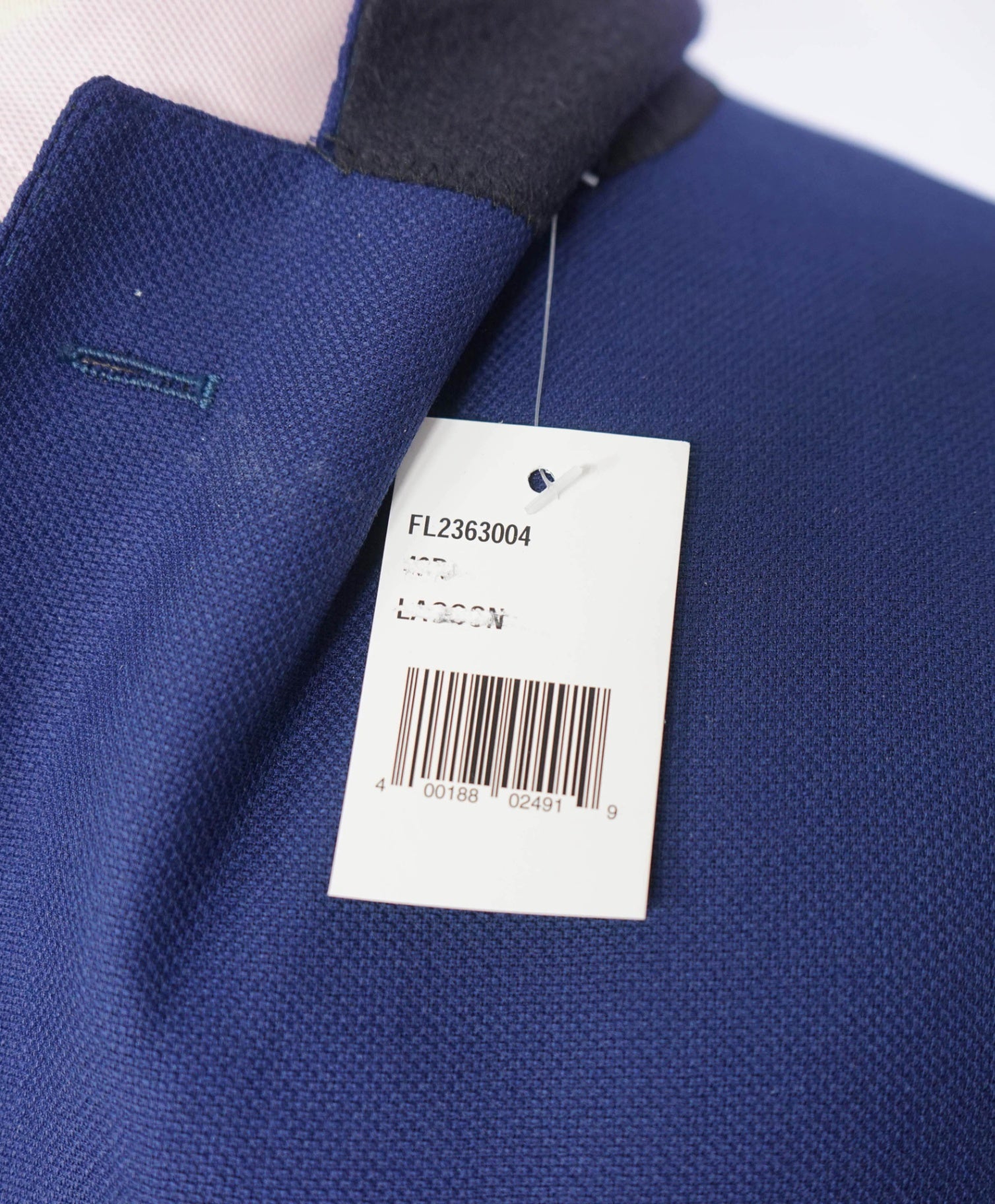 $998 ZEGNA For SFA - Navy Blue Woven Wool/Silk Blazer - 44R