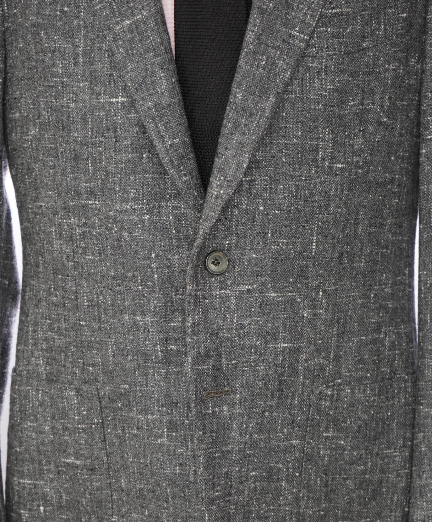 $4,695 ISAIA - Gray Silk/Wool/Cashmere Fleck Sport Coat - 42R