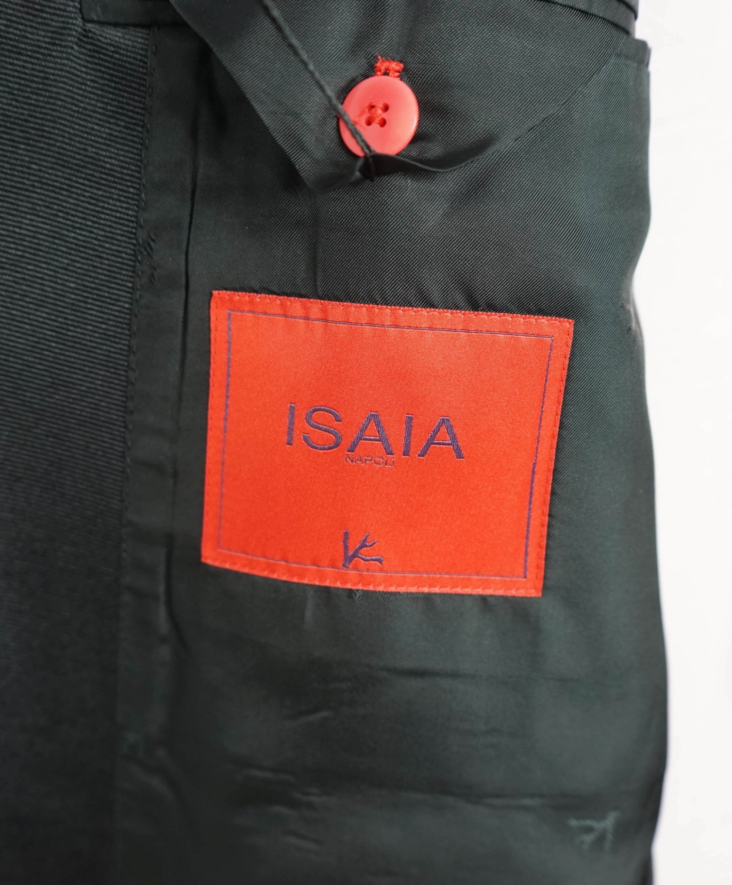 $4,595 ISAIA - Black Wool Peak Lapel Dinner Jacket - 52L