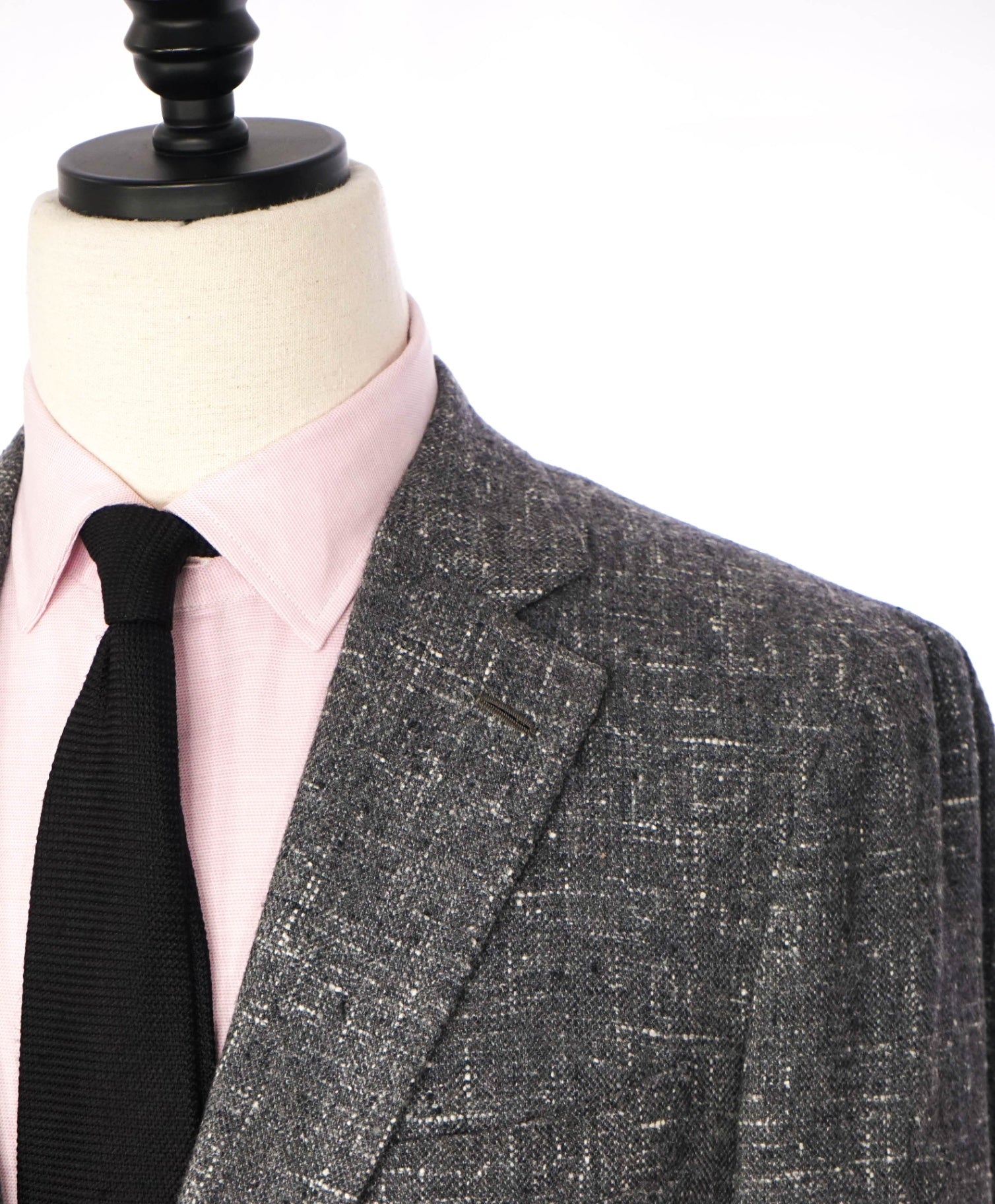 $4,695 ISAIA - Gray Silk/Wool/Cashmere Fleck Sport Coat - 42R