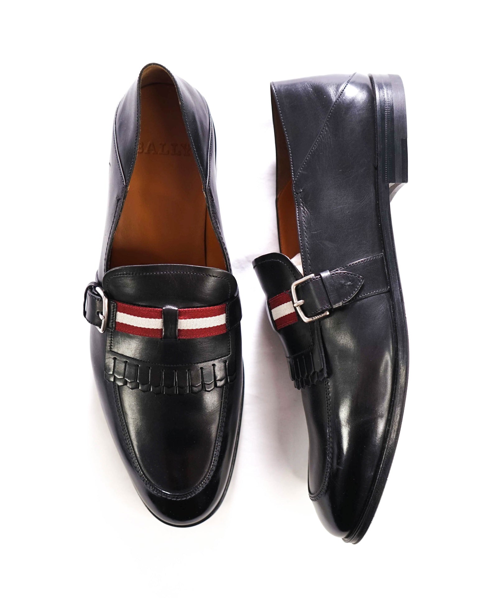 $615 BALLY - Black Leather "WELKY" Loafers - US 9.5 (8.5UK)