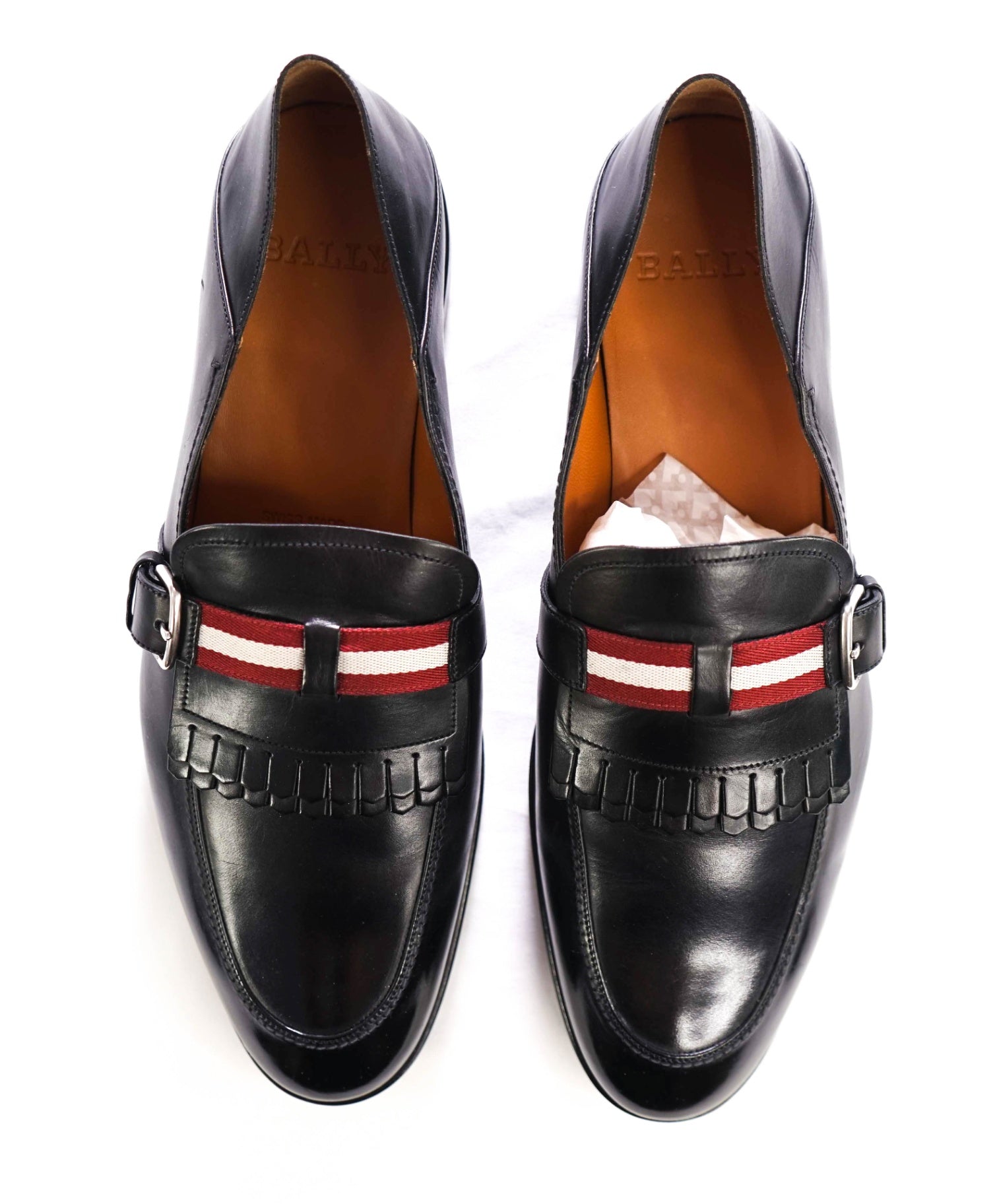 $615 BALLY - Black Leather "WELKY" Loafers - US 9.5 (8.5UK)