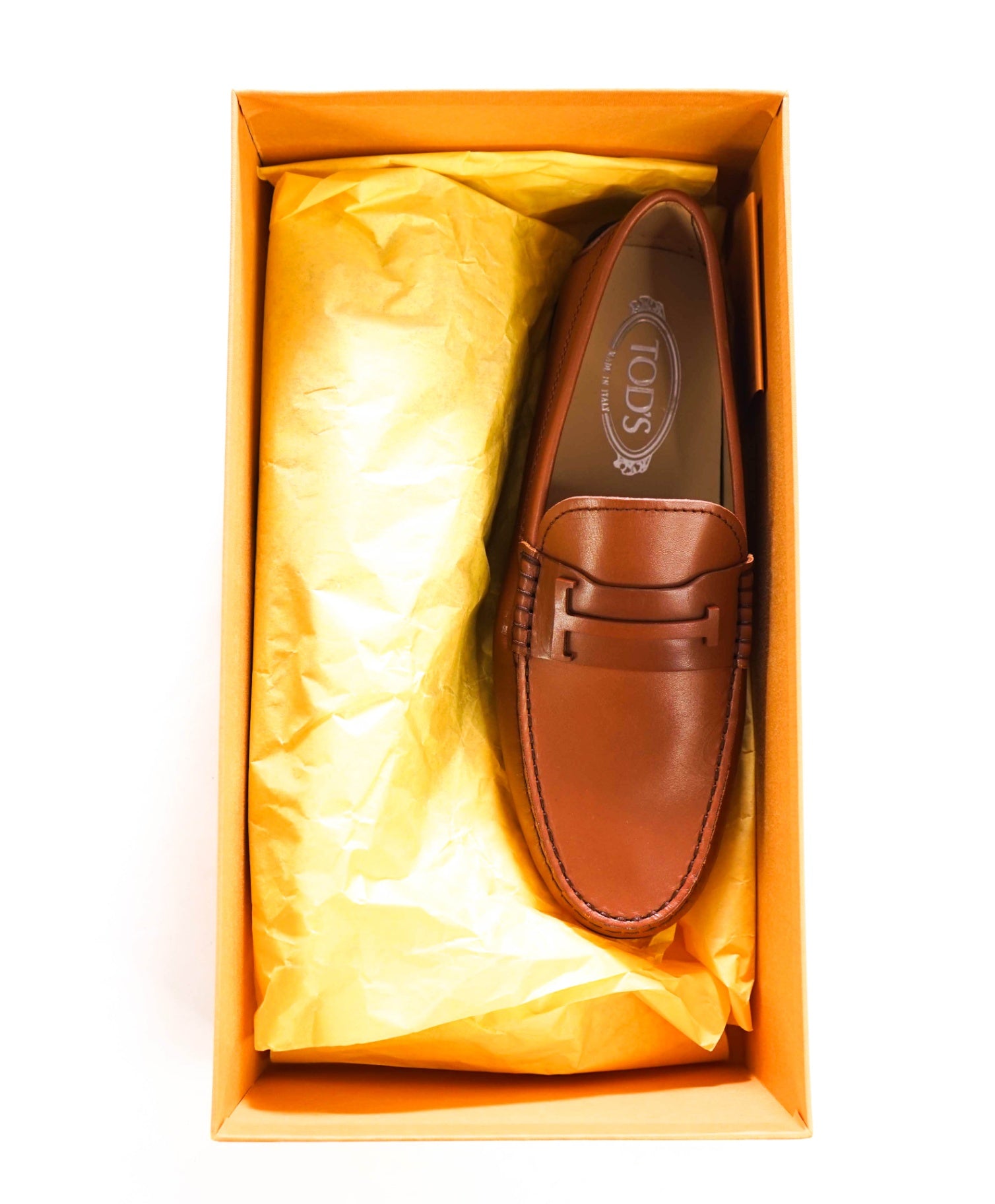 $975 TOD'S - Brown Leather Driving Loafers - US 7.5 (6.5UK)