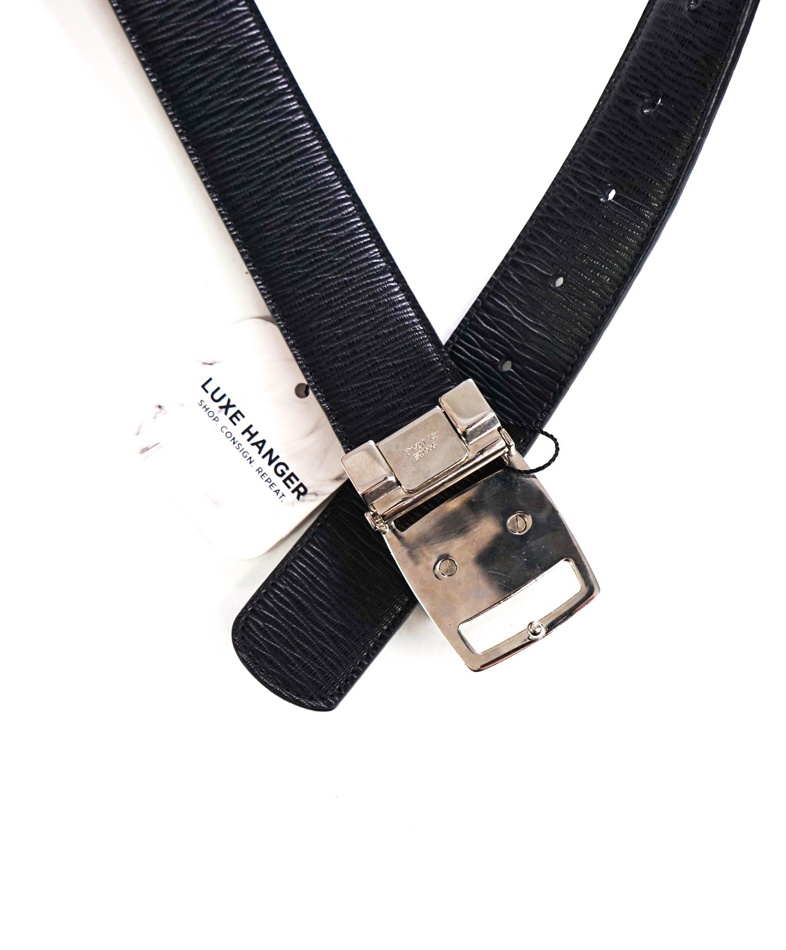 $575 FERRAGAMO - Brown Leather Belt - 33W
