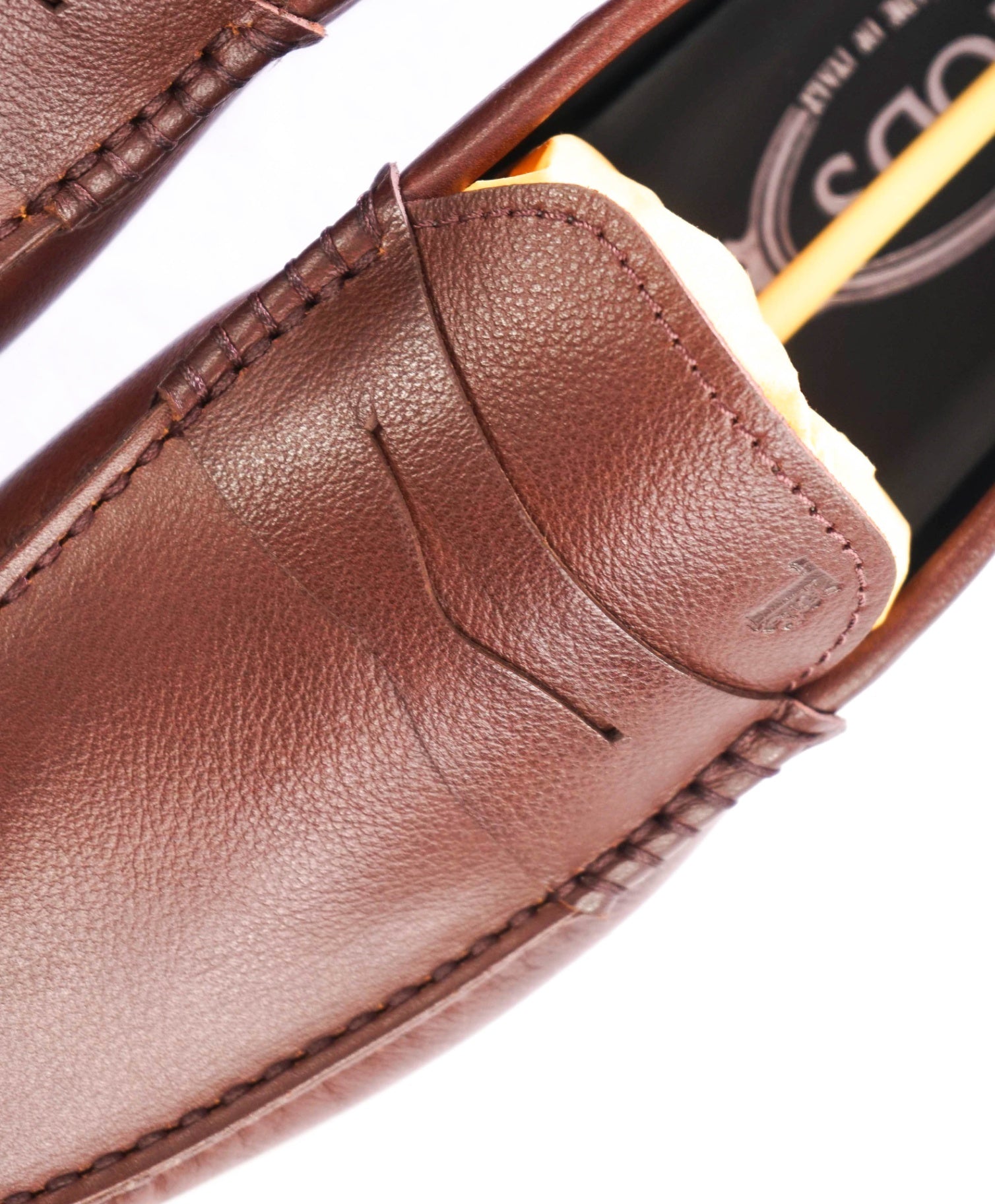 $975 TOD'S - Brown Pebble Leather Driving Loafers - US 6.5 (5.5UK)