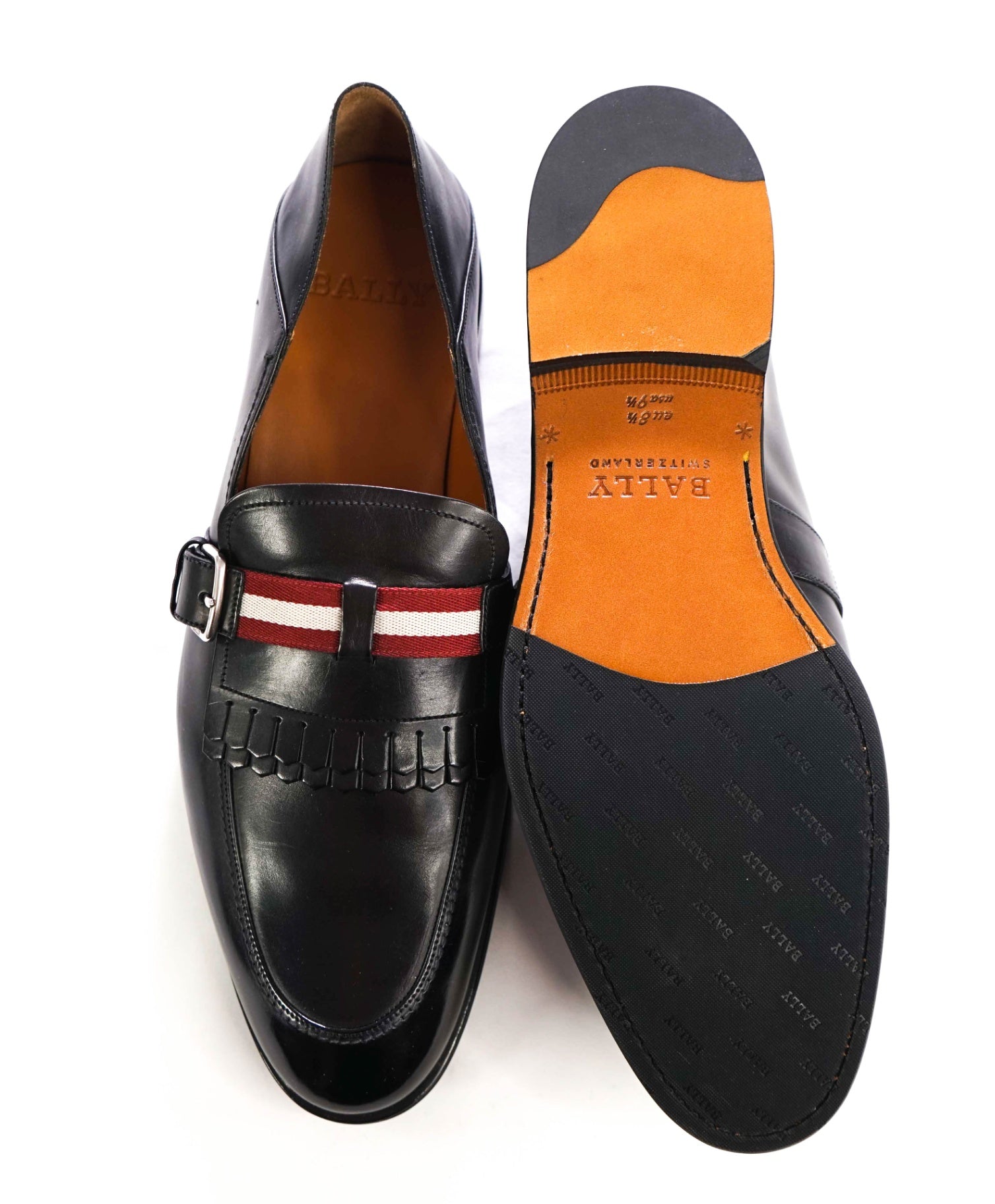 $615 BALLY - Black Leather "WELKY" Loafers - US 9.5 (8.5UK)