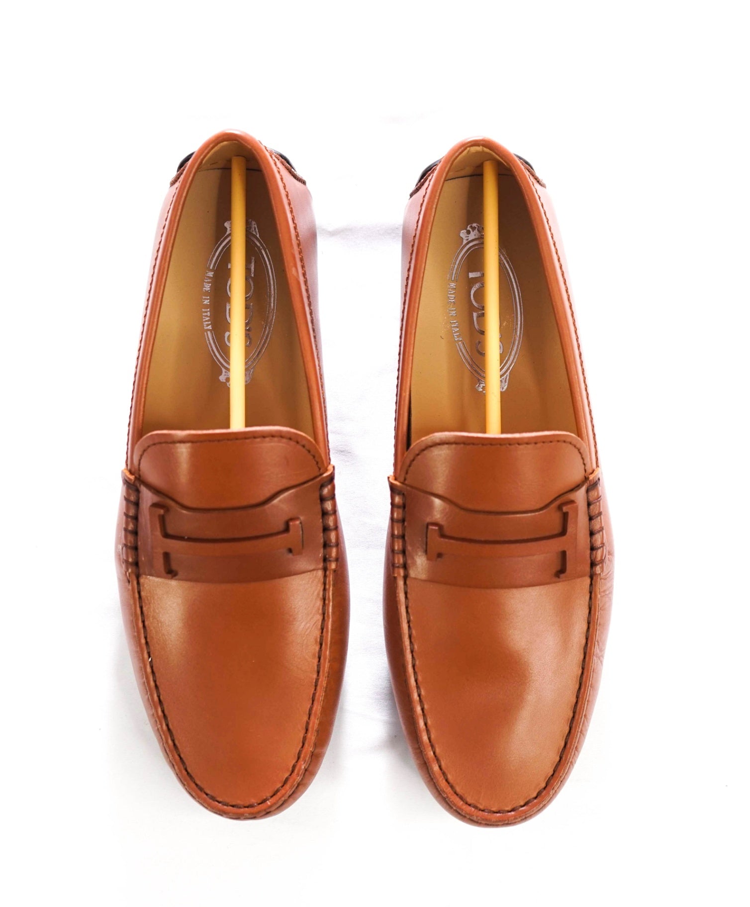 $975 TOD'S - Brown Leather Driving Loafers - US 7.5 (6.5UK)