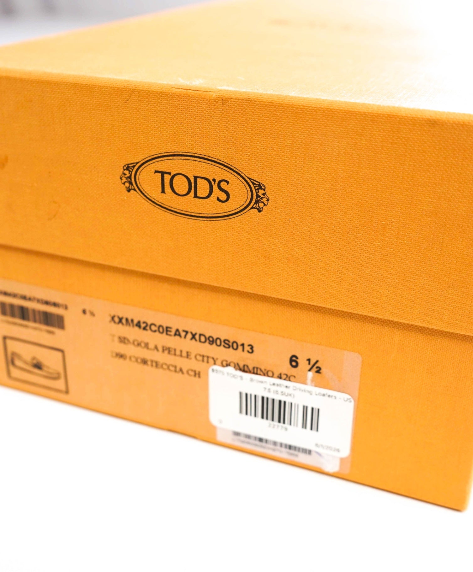 $975 TOD'S - Brown Leather Driving Loafers - US 7.5 (6.5UK)