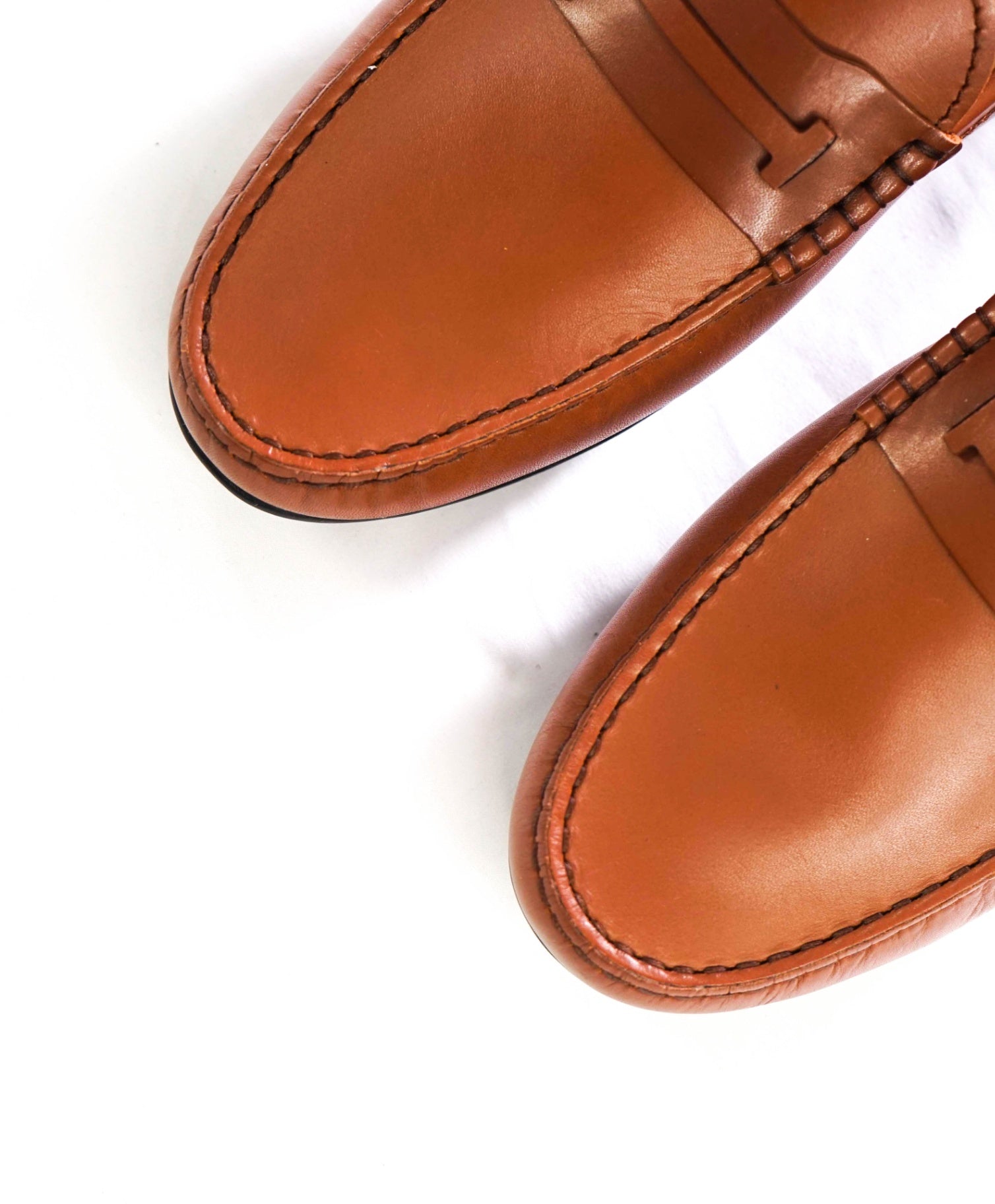 $975 TOD'S - Brown Leather Driving Loafers - US 7.5 (6.5UK)