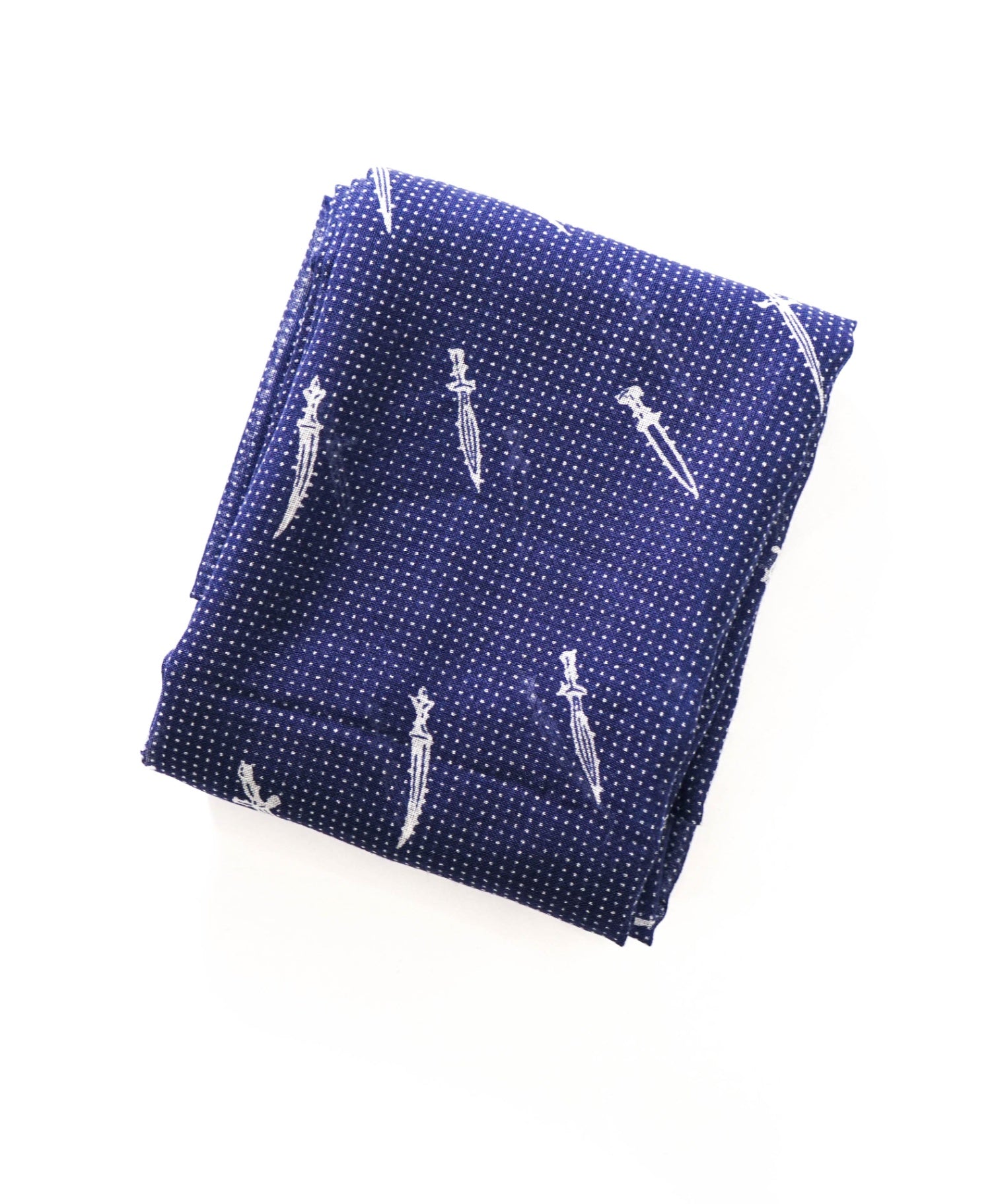 $300 RAG AND BONE - Blue Dagger Print Scarf - 52" x 70.5"