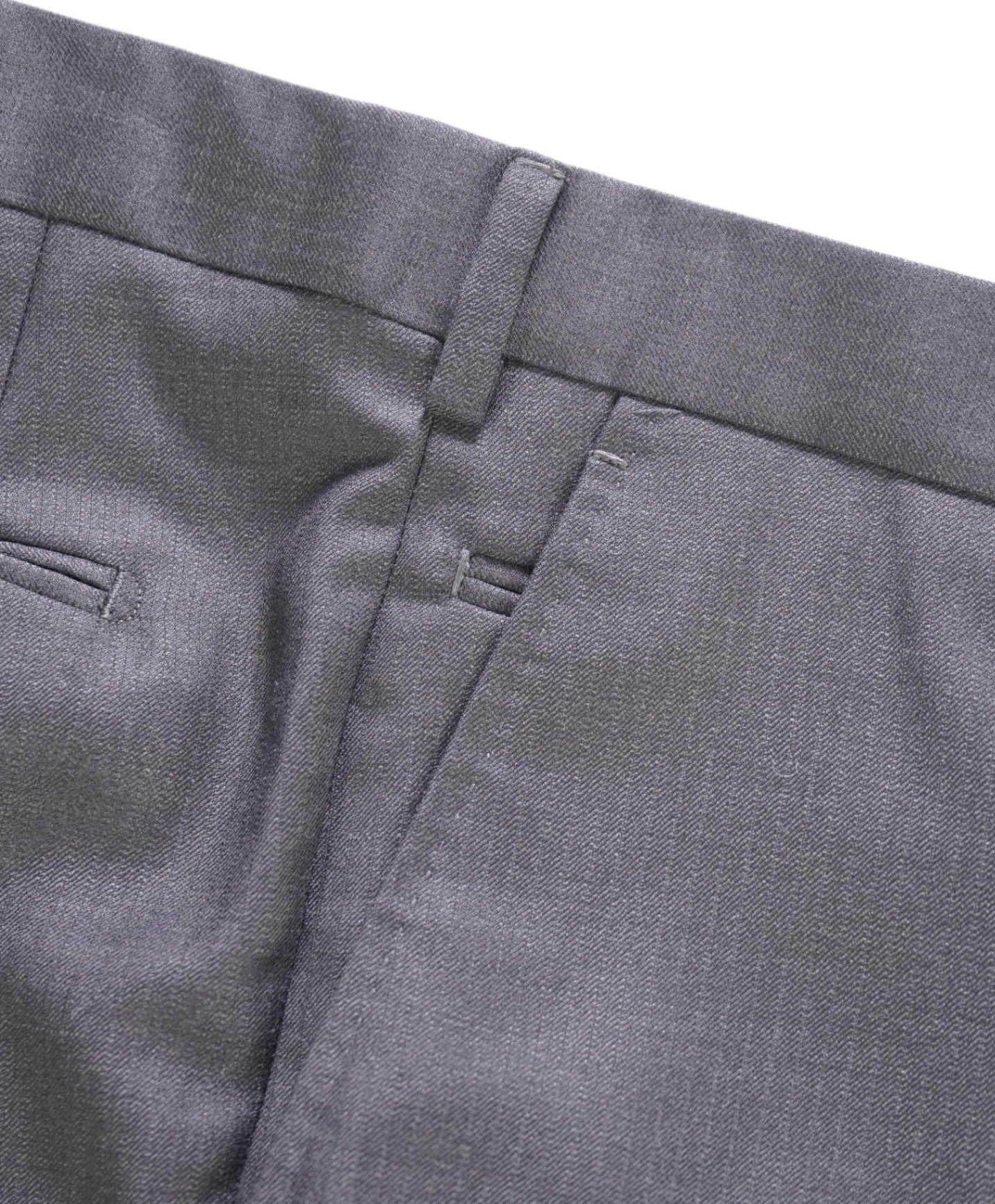 $895 ZEGNA - Dark Gray Wool/Silk "Manhattan" Pants - 37W