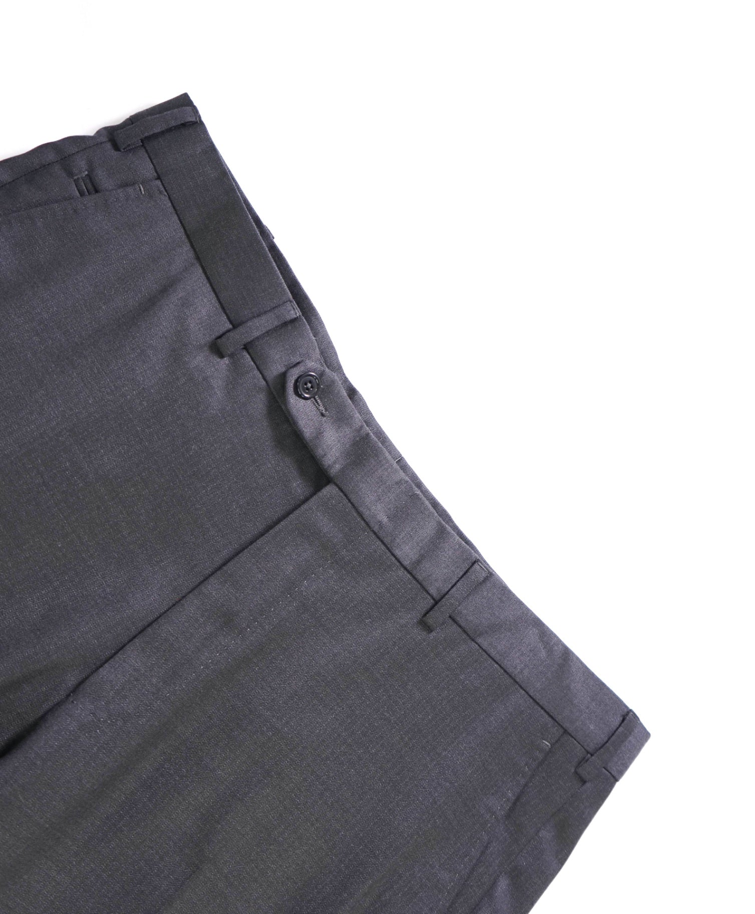 $895 ZEGNA - Dark Gray Wool/Silk "Manhattan" Pants - 37W