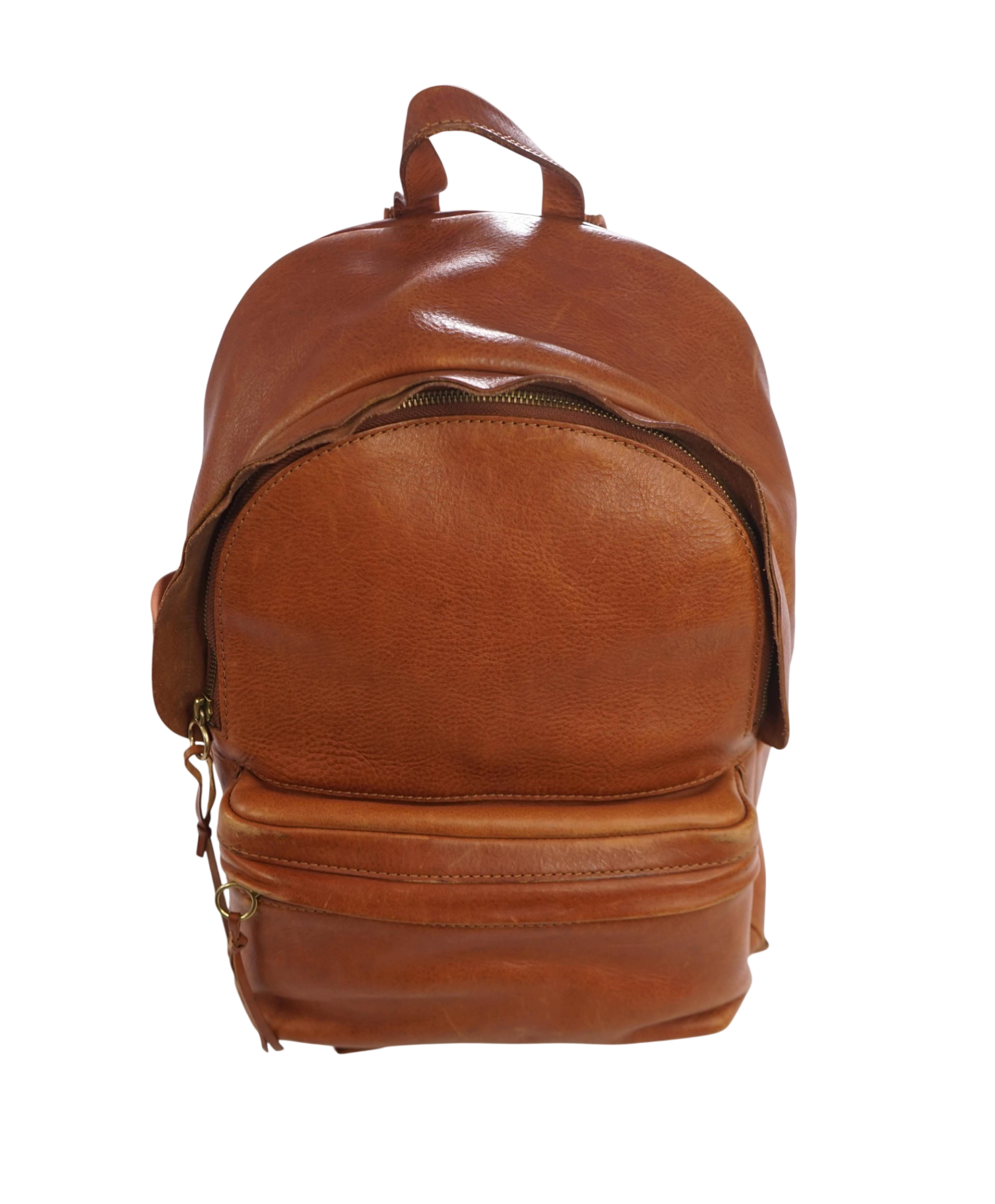 $230 MADEWELL - Saddle Brown Leather Backpack