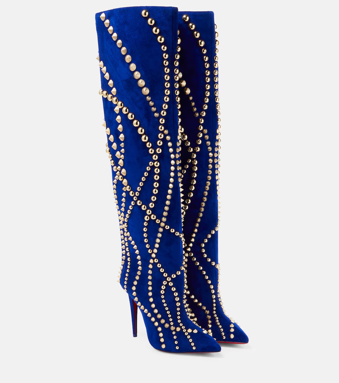 $3,995 LOUBOUTIN -"ASTRILARGE PIKA" 100mm Knee Boots -40EU