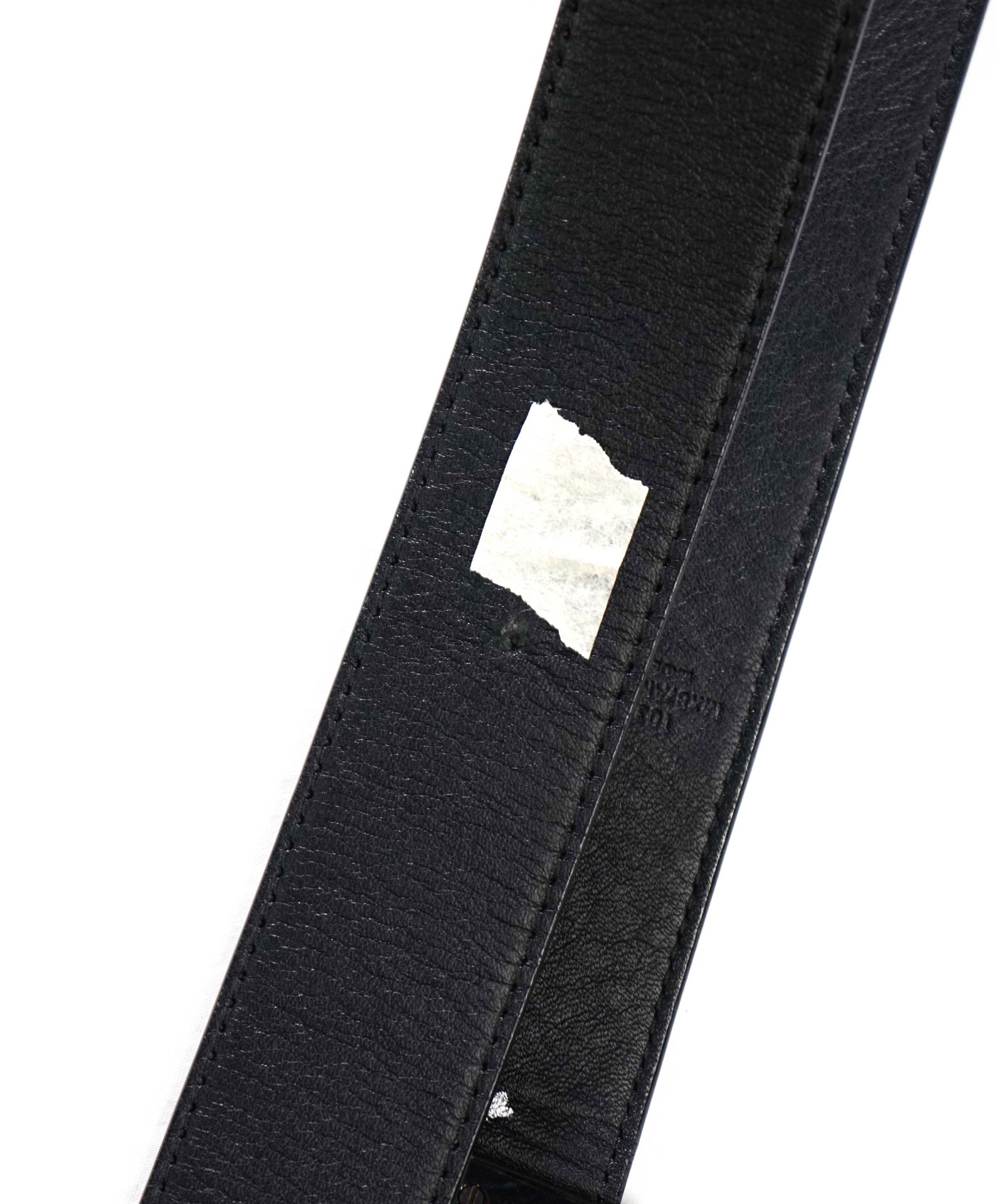 $385 MCM - Black Leather Belt - 44W