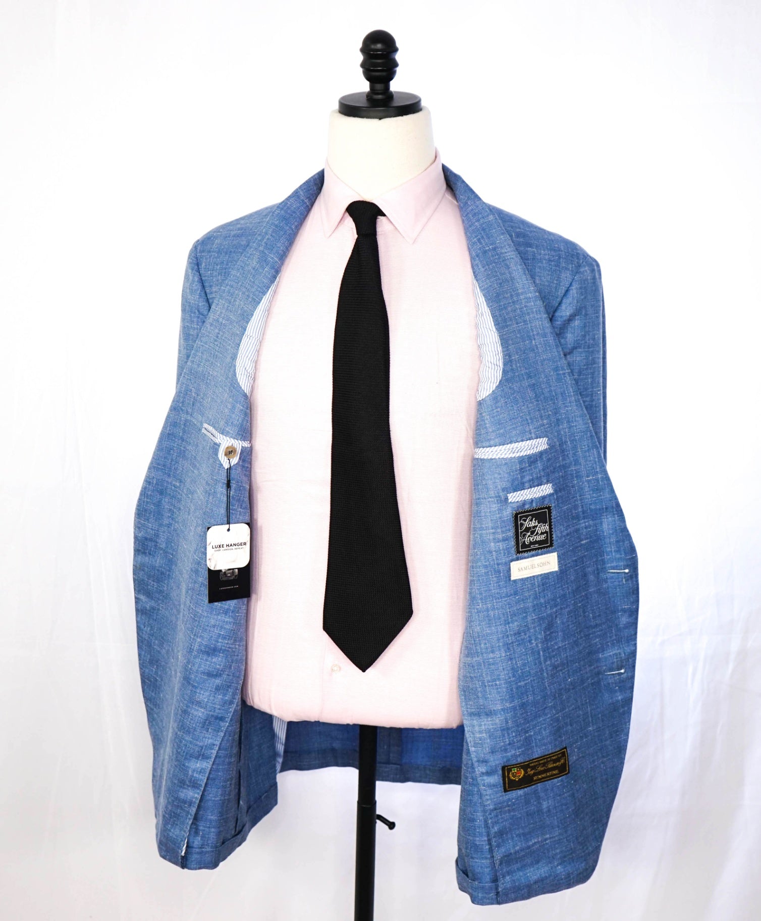 $1,295 LORO PIANA / SAMUELSOHN - Wool/Silk/Linen Blazer  - 48L