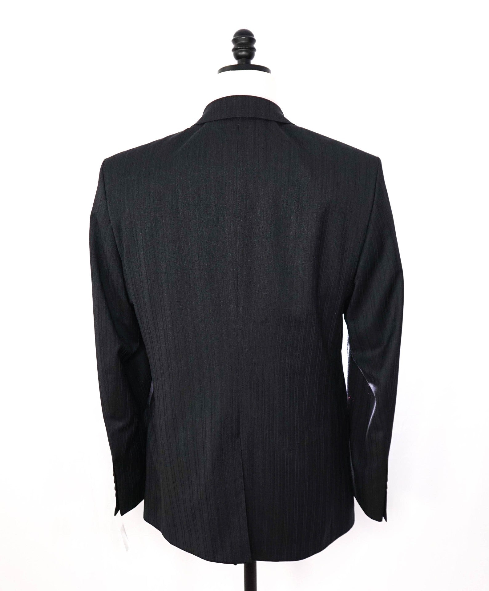$850 TED BAKER - 1-Button Gray Blue/Purple Stripe Wool Suit - 42R