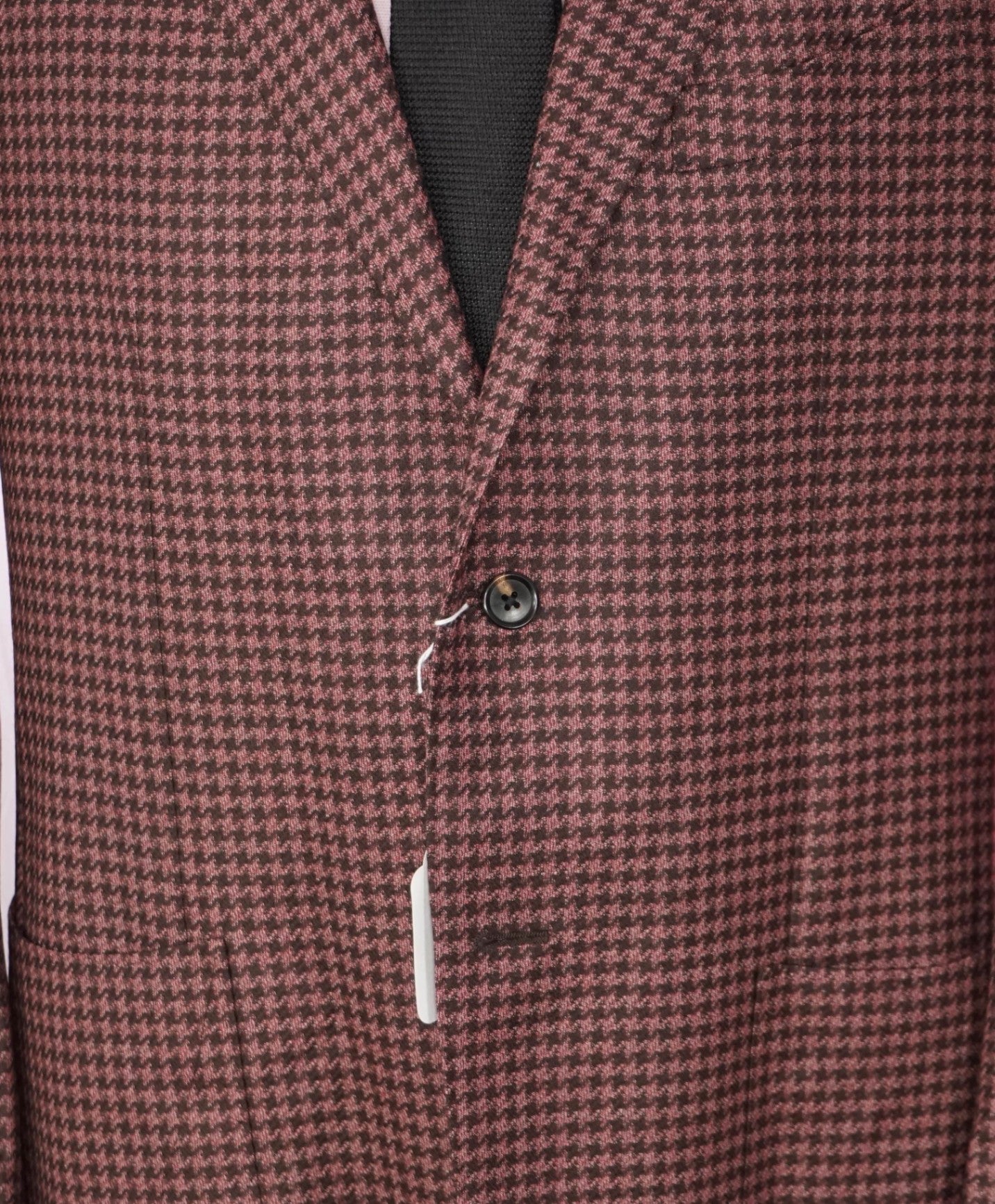 $1,995 CORNELIANI - Pink Houndstooth *17,25 Microns* Blazer - 44R