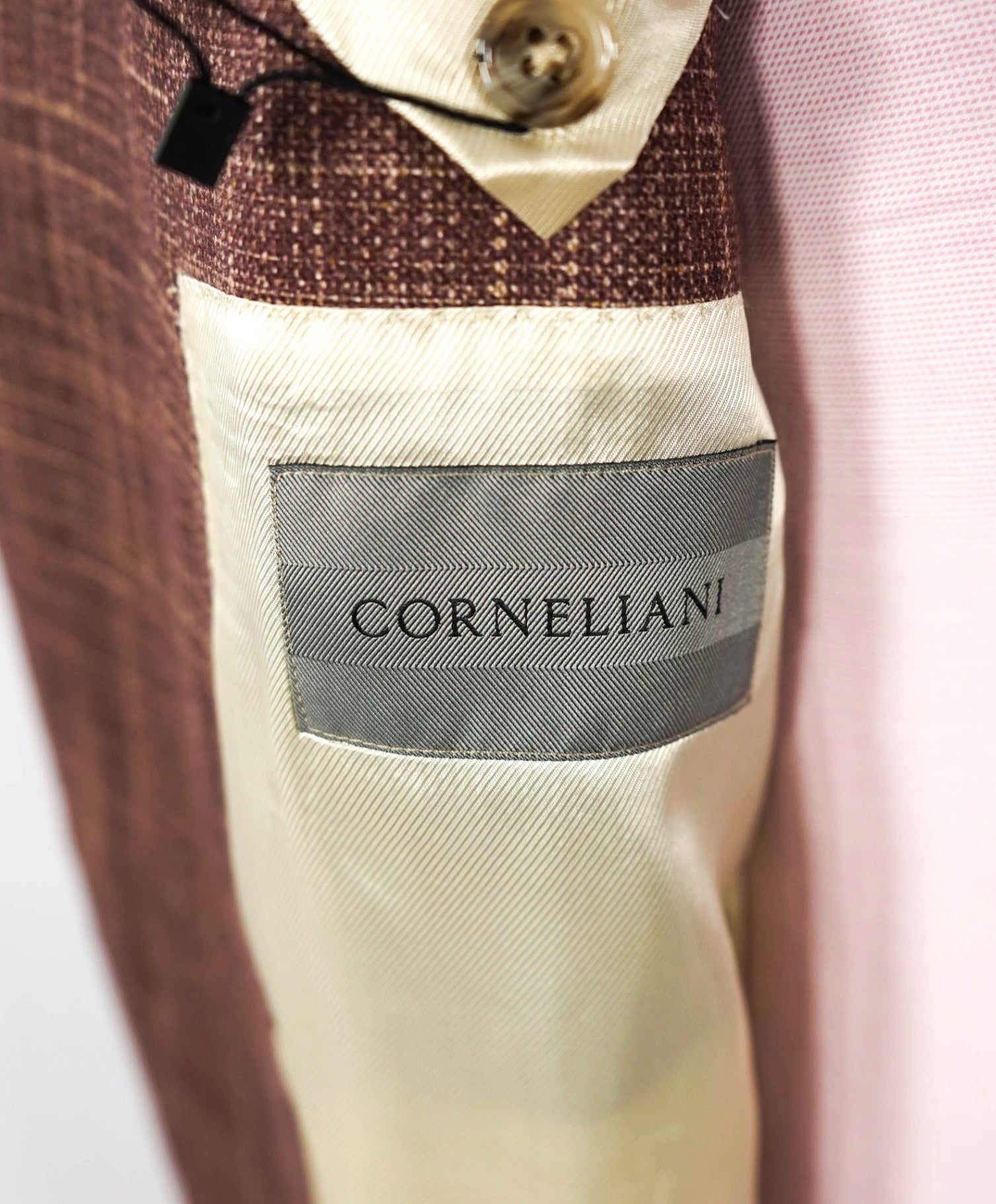 $2,195 CORNELIANI - Brick Red *PURE SILK* Blazer - 44R